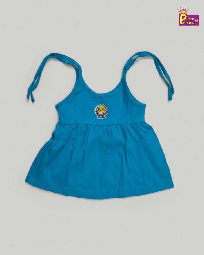 Girls Blue Knitted Frock KF054 - Prince N Princess