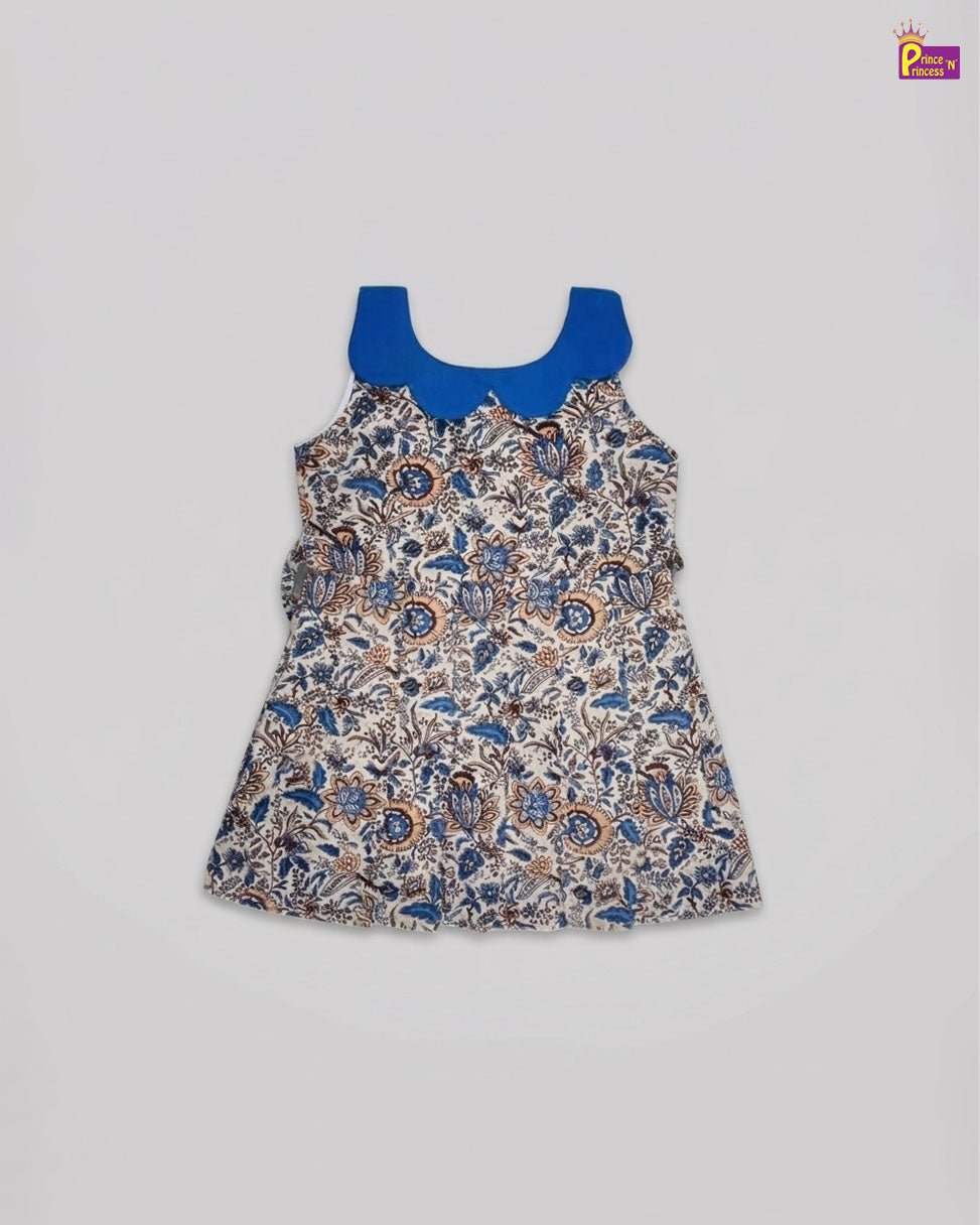 Girls Cotton Knee Frock - Breathable Summer Dress for Kids CF400 - Prince N Princess