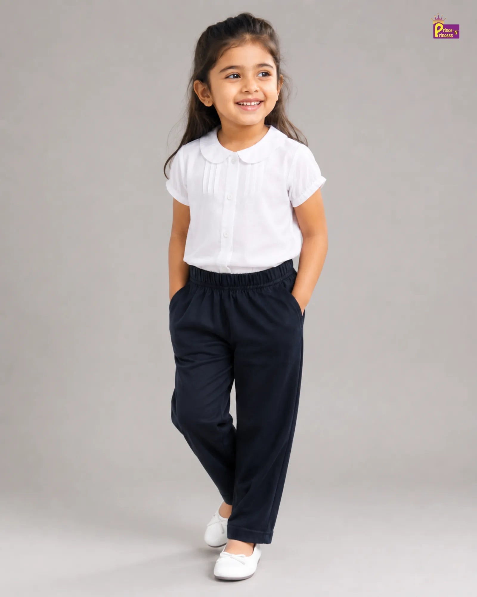 Girls Cotton Summer Wear Pant in Black GT012 for kids festival wear