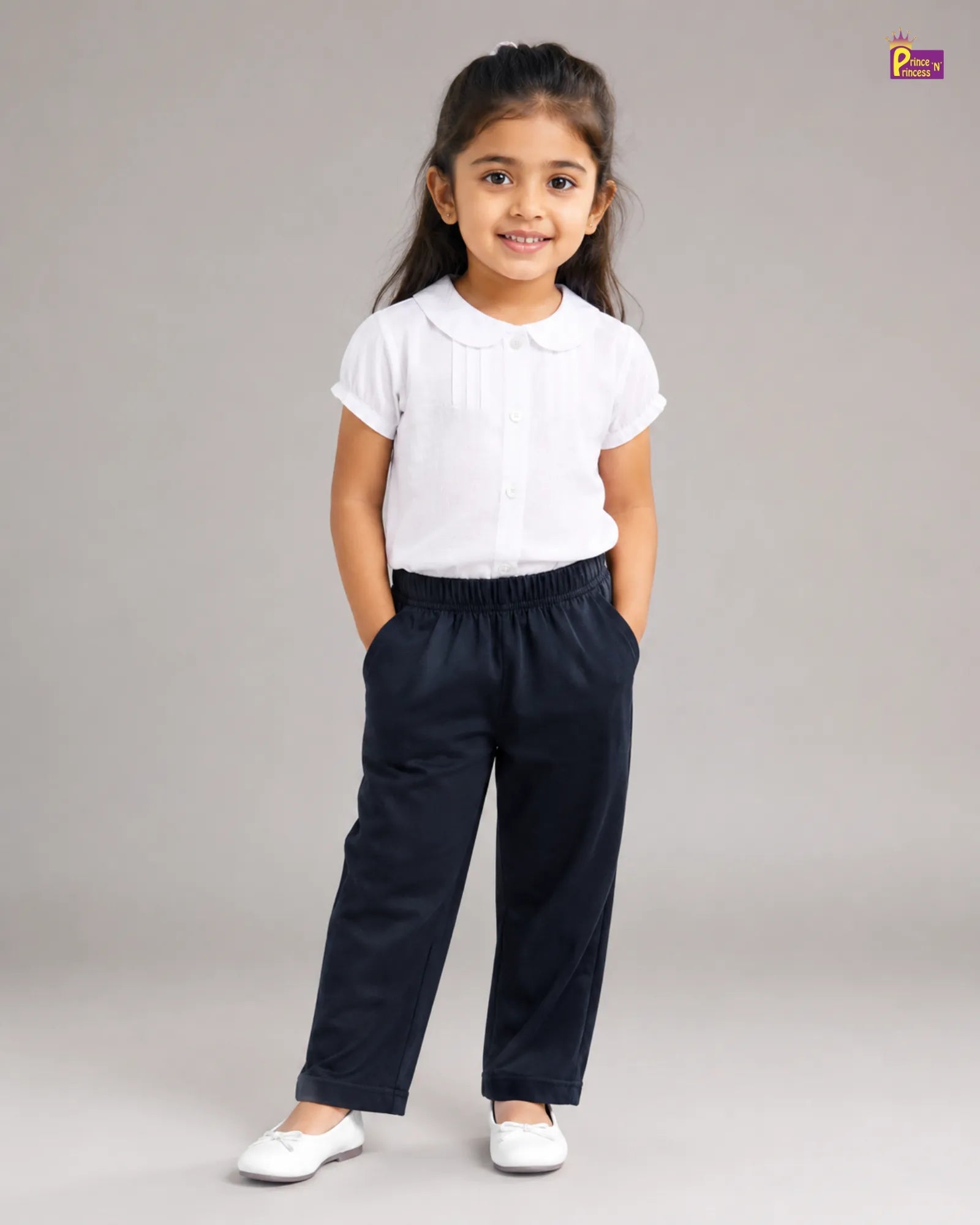 Girls Cotton Summer Wear Pant in Black GT012 for kids festival wear