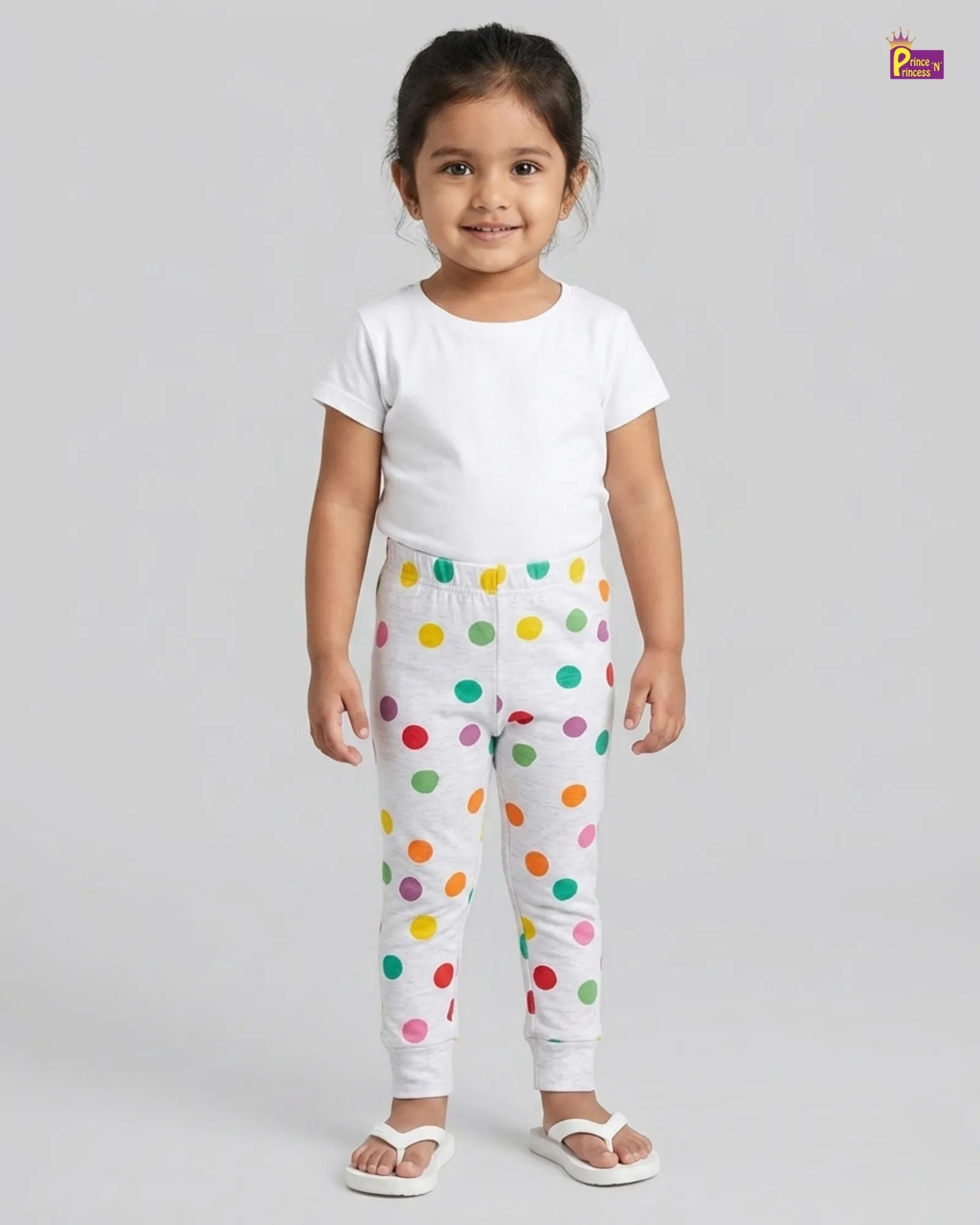 Girls Cotton Summer Wear Pant in Grey GT032 for kids festival wear