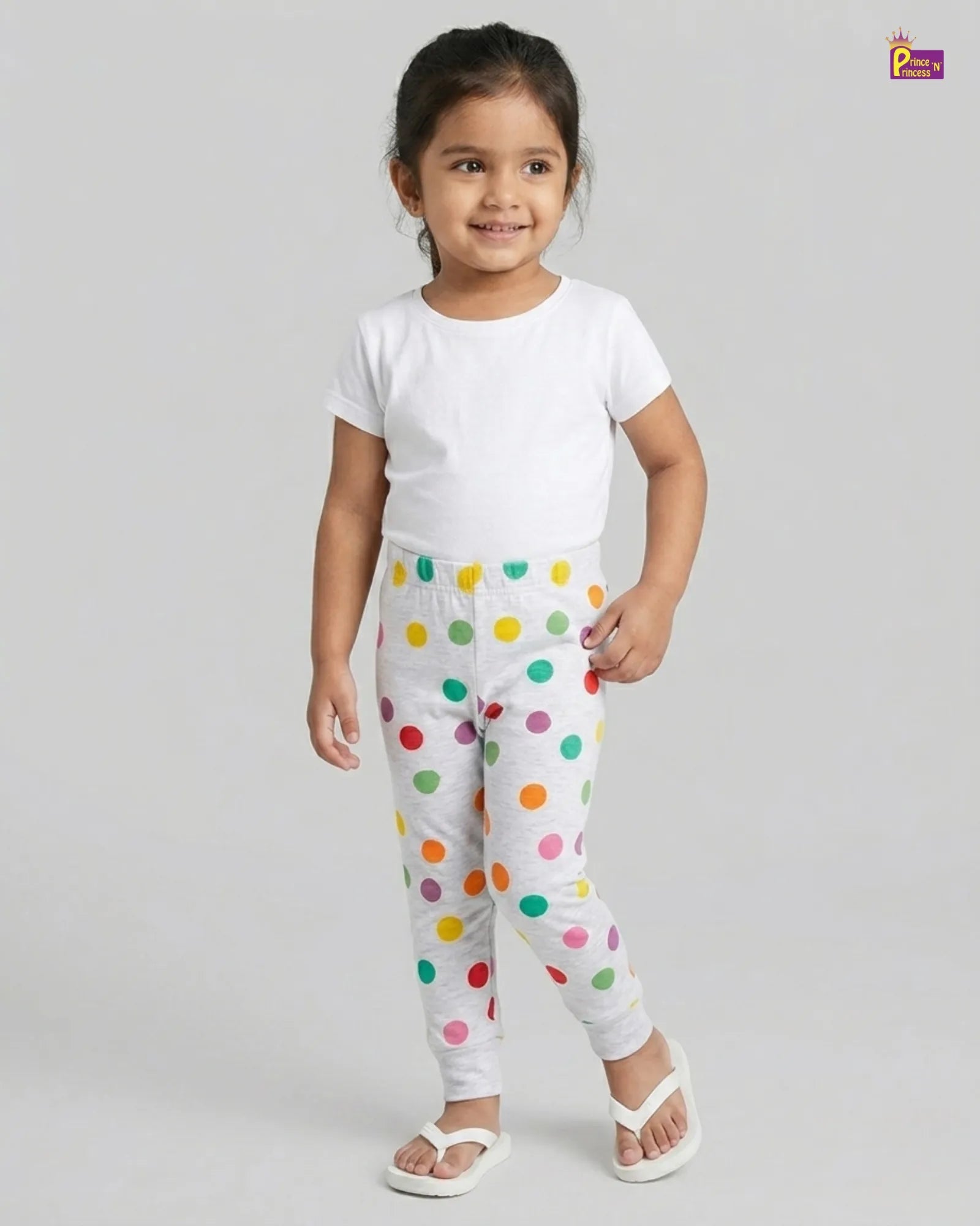 Girls Cotton Summer Wear Pant in Grey GT032 for kids festival wear