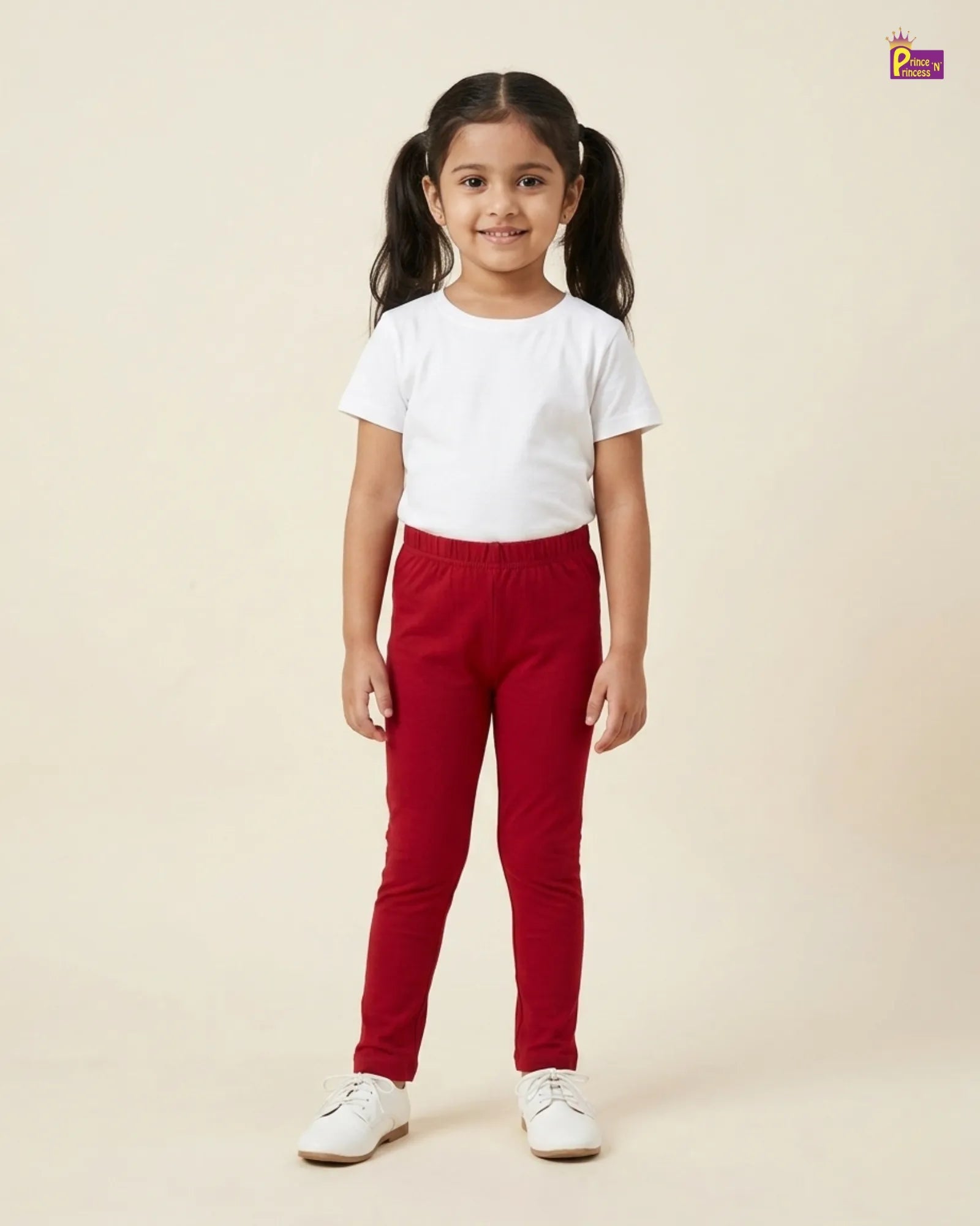 Girls Cotton Summer Wear Pant in Red GT014 for kids festival wear