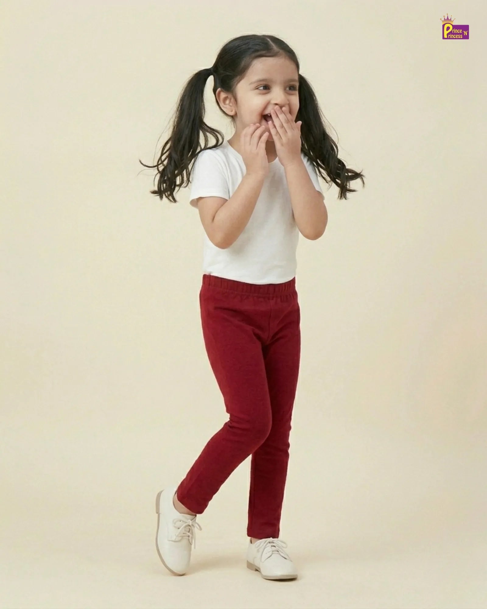 Girls Cotton Summer Wear Pant in Red GT014 for kids festival wear