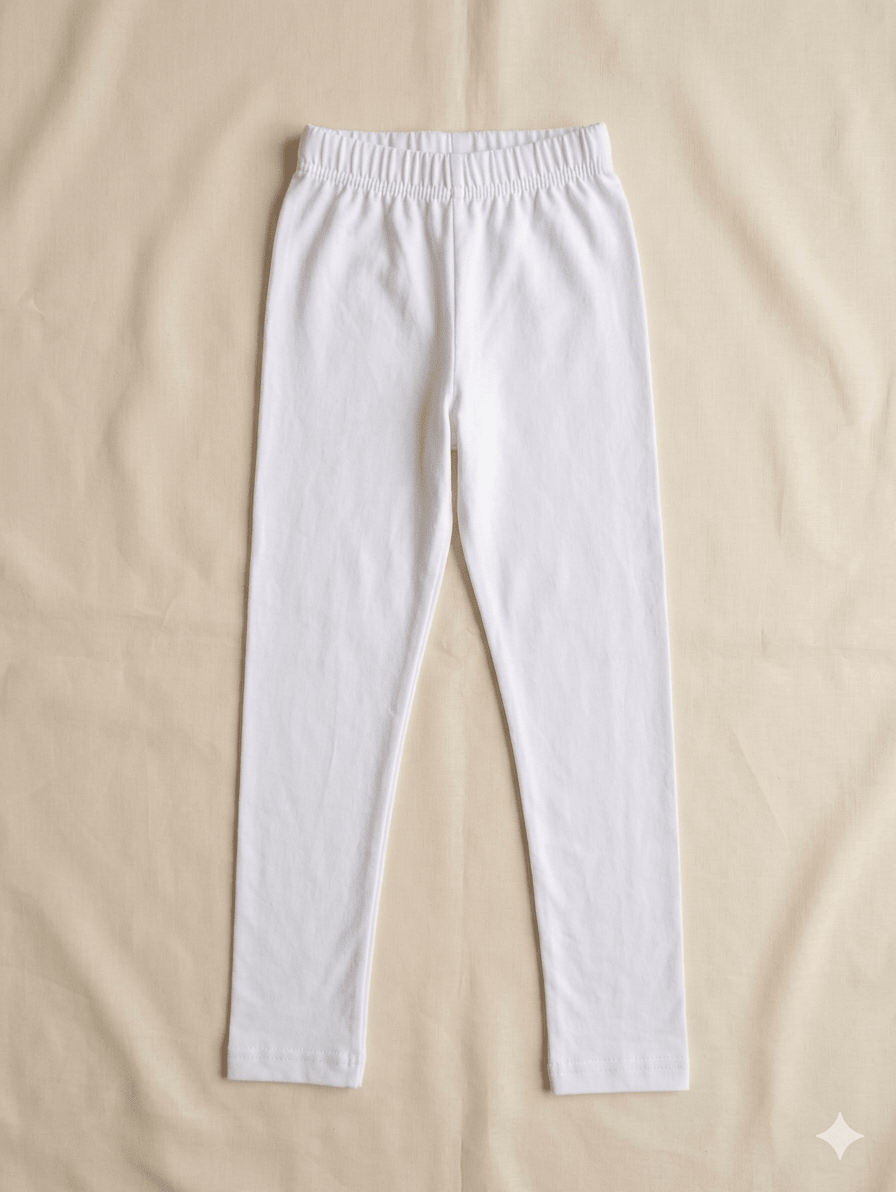 Girls Cotton Summer Wear Pant in White GT021 for kids festival wear
