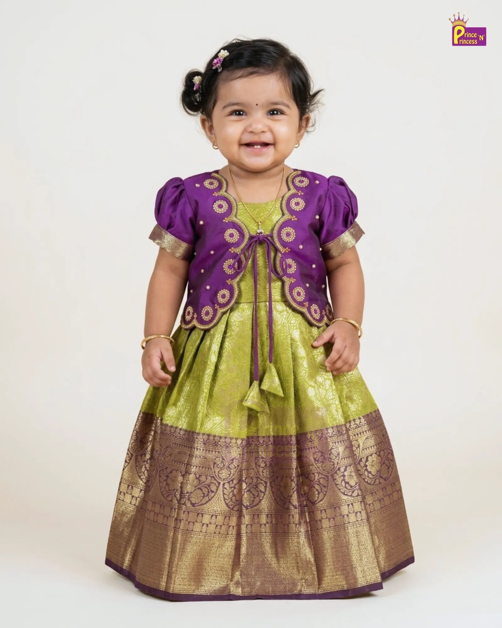 Girls Ethnic Wear Gift Box Combo | Naming Ceremony & First Birthday Gift GB-GT005 for kids festival wear