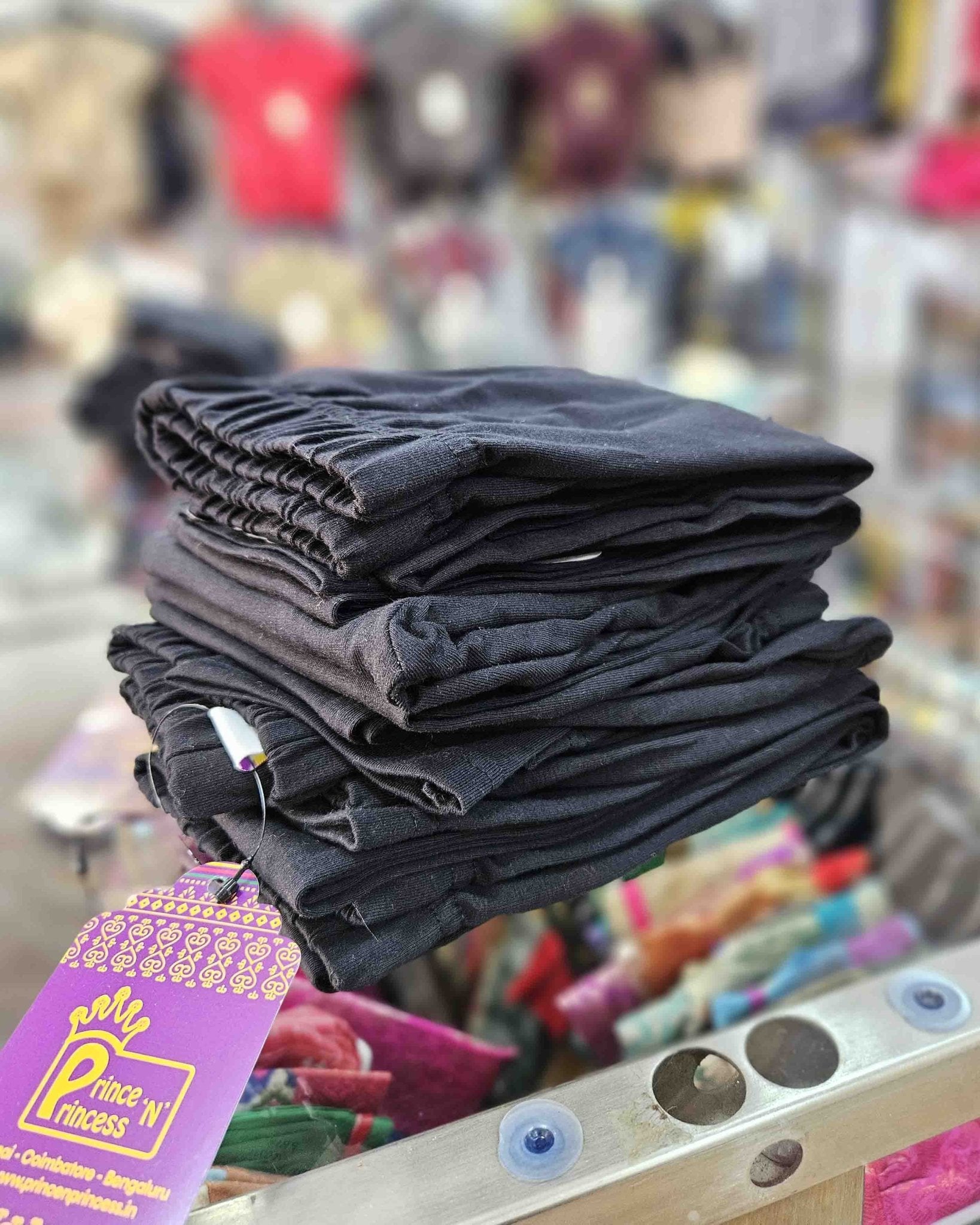 Girls Leggings - Black & Pink Combo - Prince N Princess