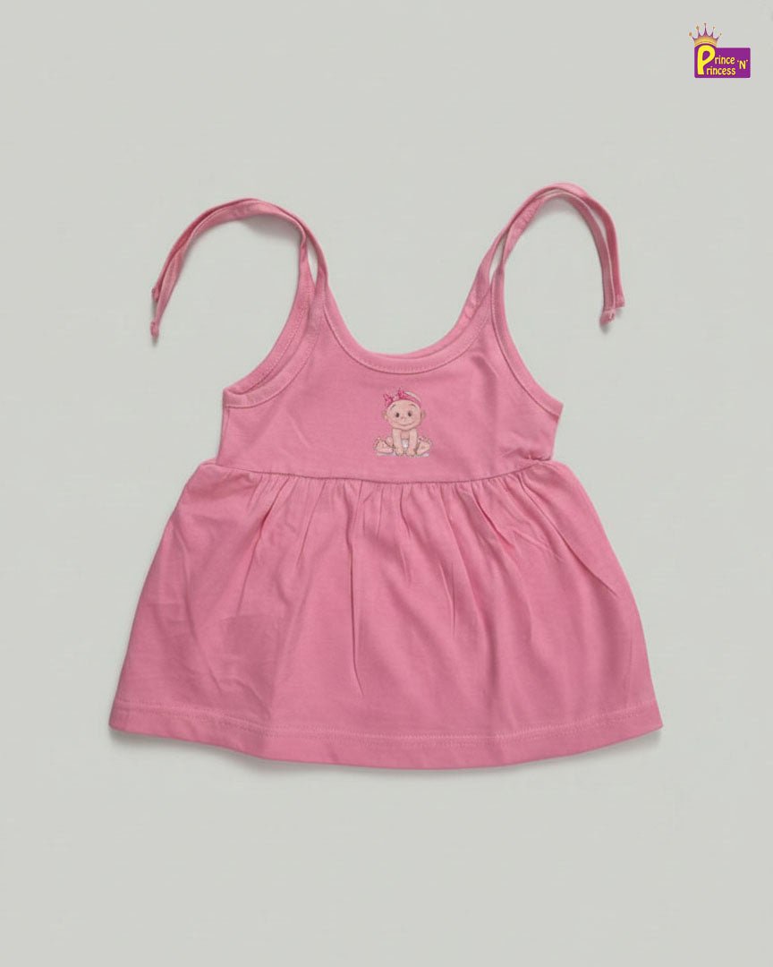Girls Pink Knitted Frock KF053 - Prince N Princess
