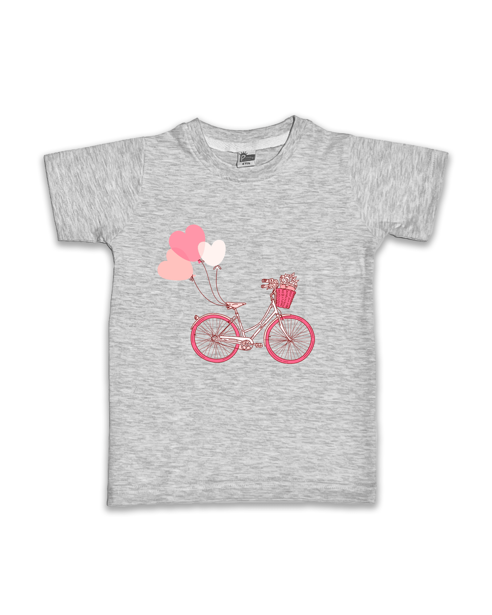 Girls T-Shirts Half Sleeve (Melange) FTS063 - Prince N Princess