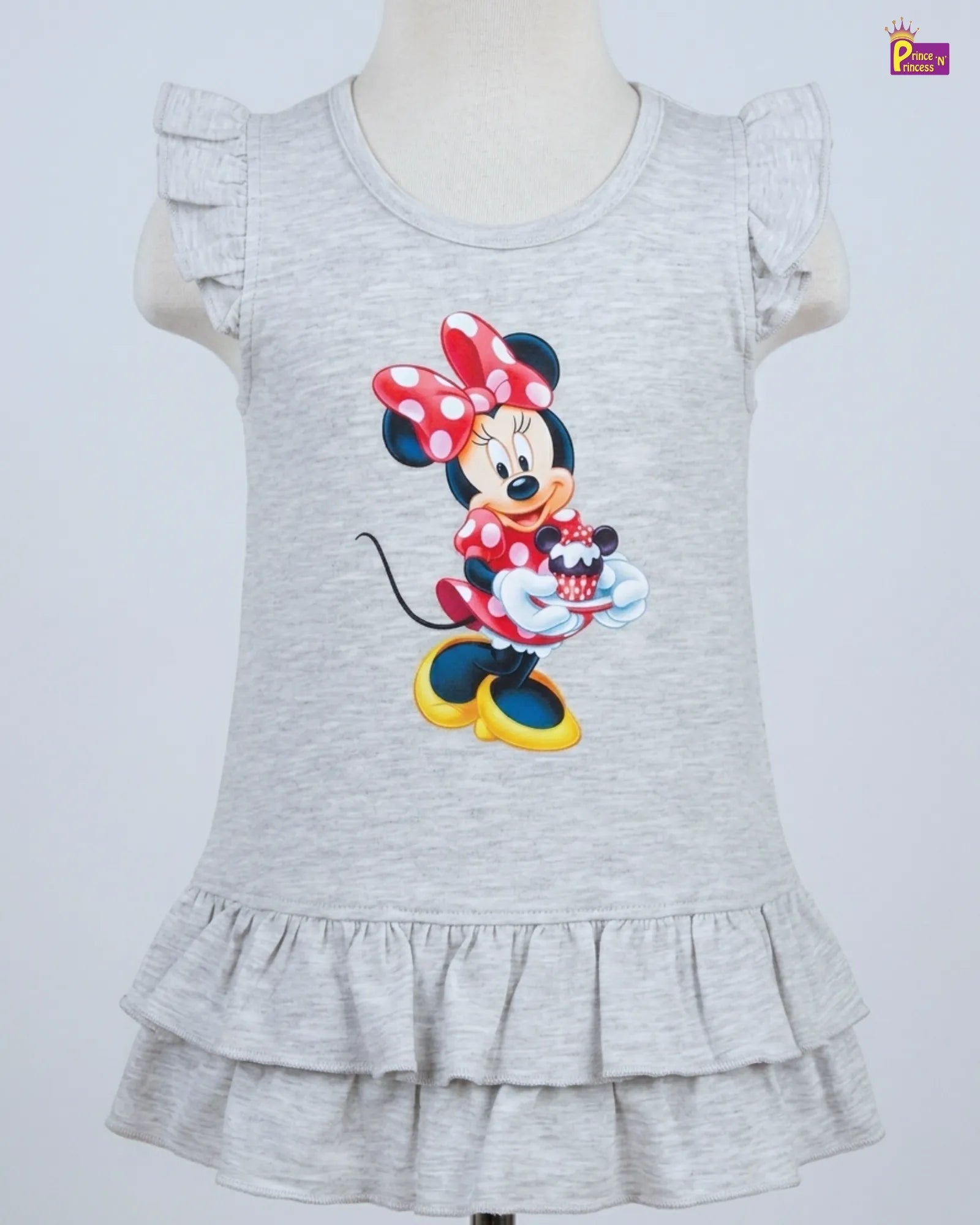 grey knitted cotton frock for newborn only at princenprincess