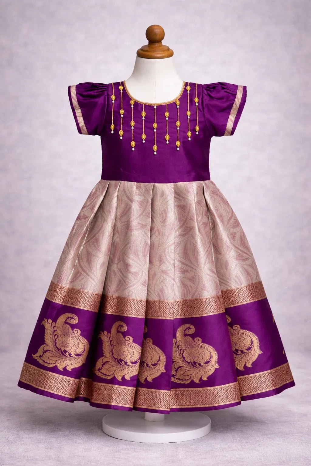 Kids AARI Ethnic Party Gown Purple PG654 - Prince N Princess