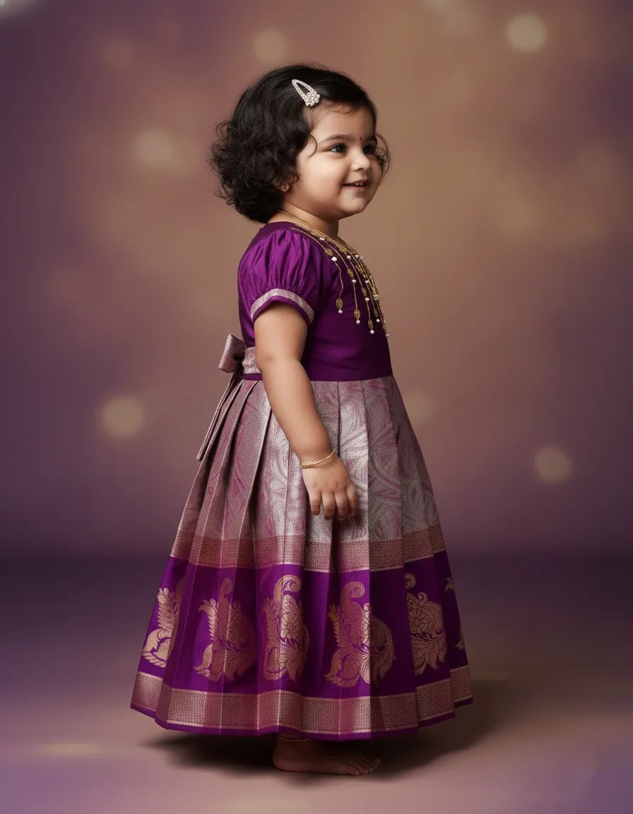 Kids AARI Ethnic Party Gown Purple PG654 - Prince N Princess