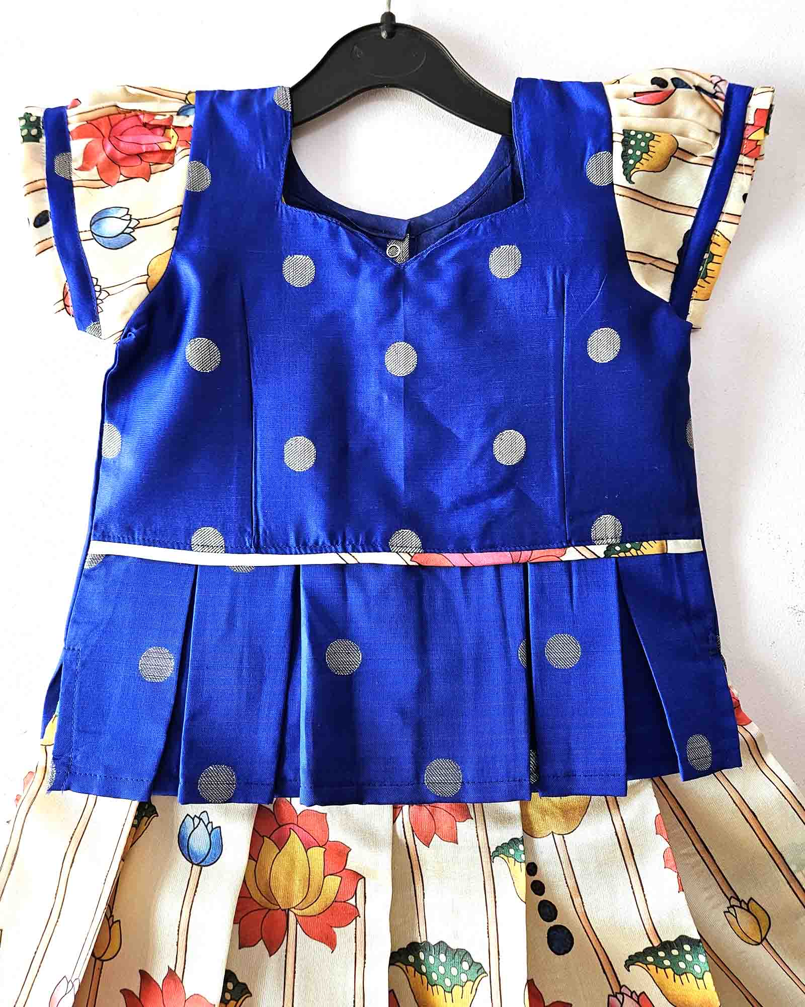 Kids Blue Festival Wear Pattu Pavadai PPP1429 - Prince N Princess