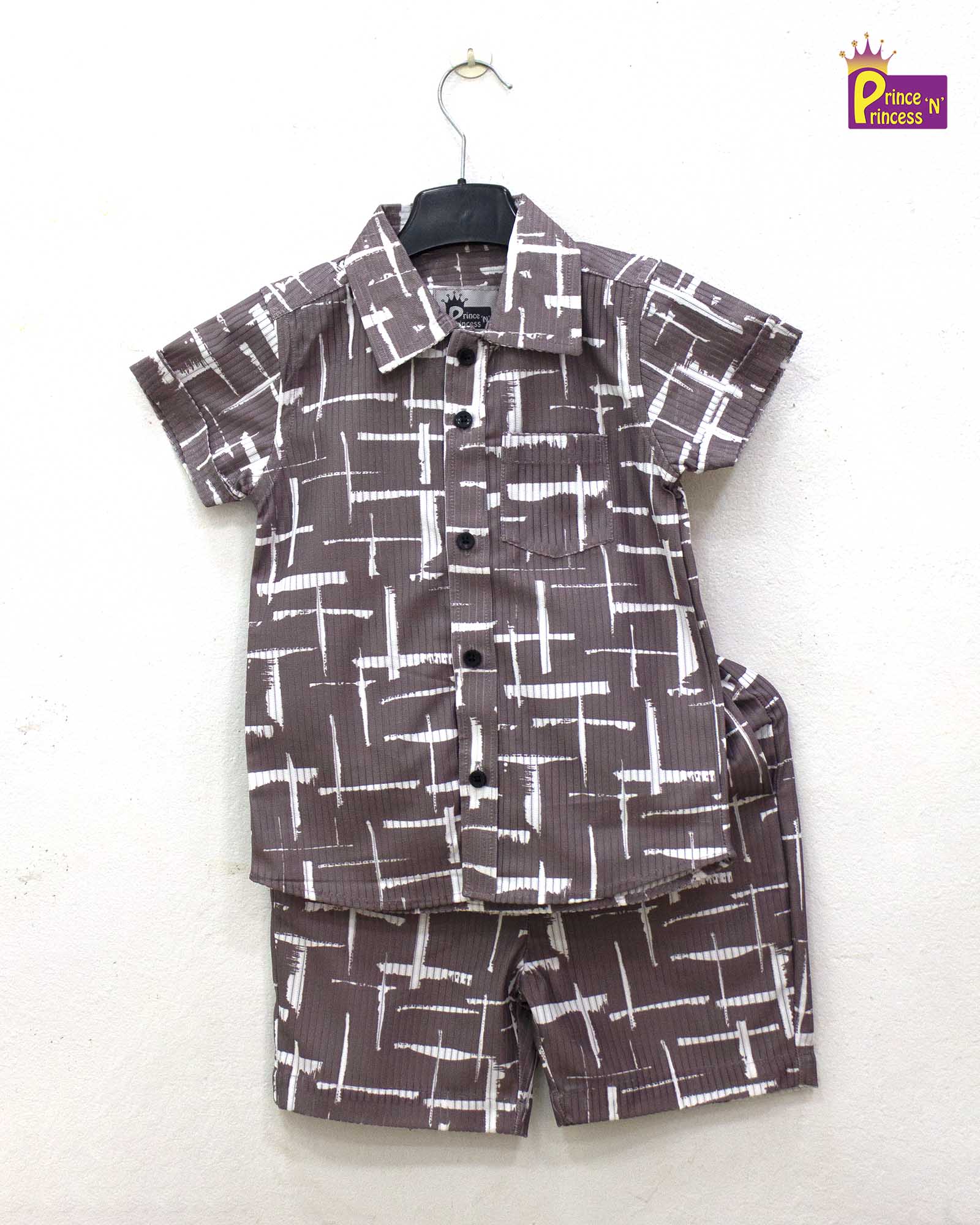 Kids Boys Popcorn Co - ord Set BS006 - Prince N Princess