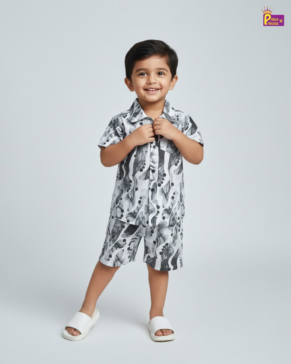 Kids Boys Popcorn Co - ord Set BS007 - Prince N Princess