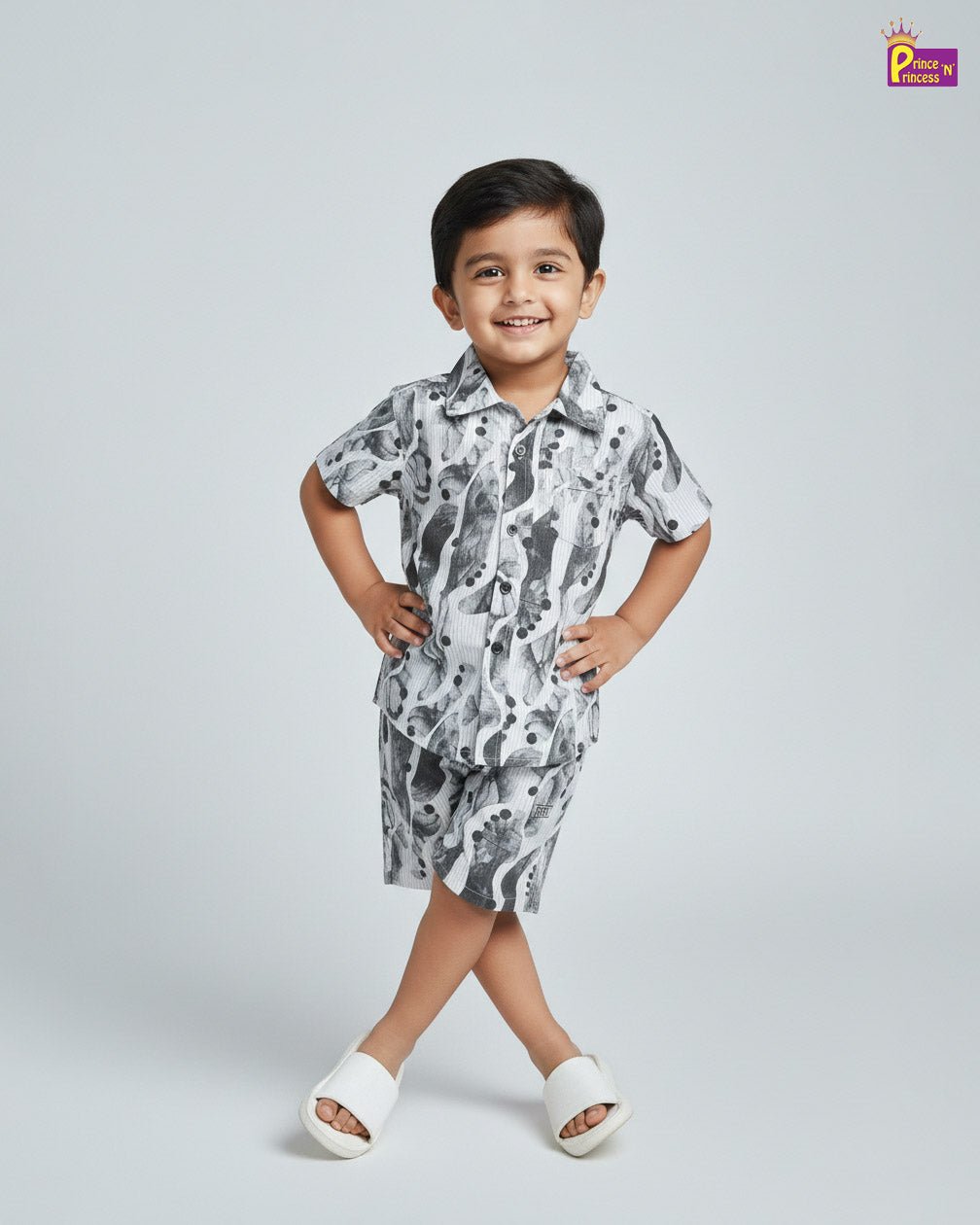 Kids Boys Popcorn Co - ord Set BS007 - Prince N Princess