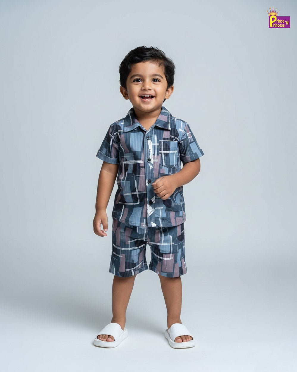 Kids Boys Popcorn Co - ord Set BS010 - Prince N Princess