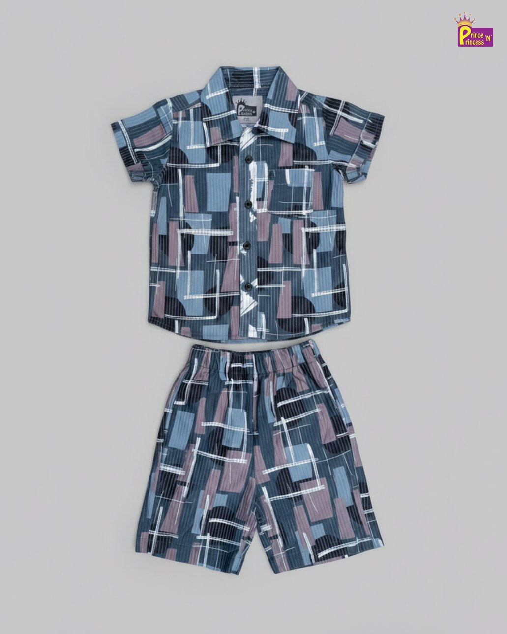 Kids Boys Popcorn Co - ord Set BS010 - Prince N Princess