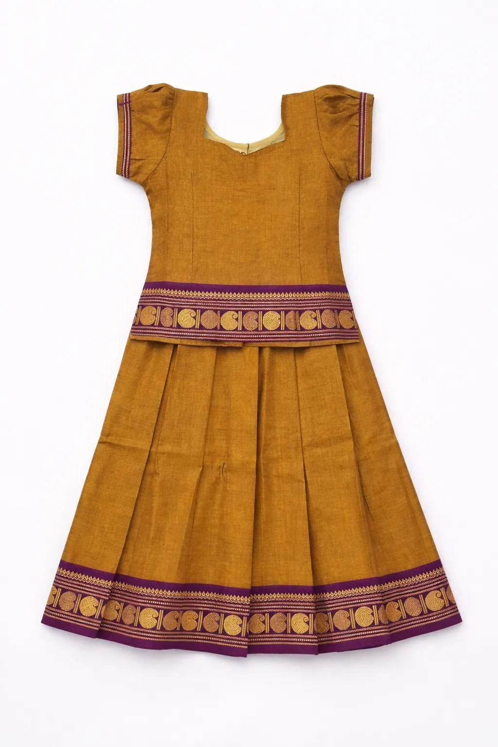 Kids Chettinad Cotton Traditional Pavadai Sattai PPP1979 - Prince N Princess