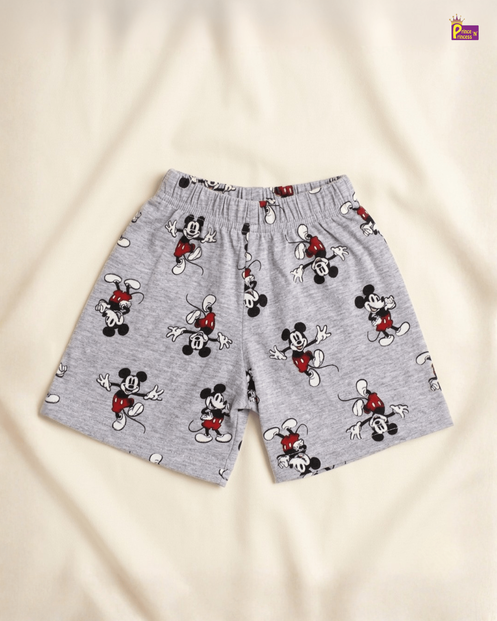Kids Cotton Micky Mouse Printed Trousers in Grey SH004 for kids festival wear