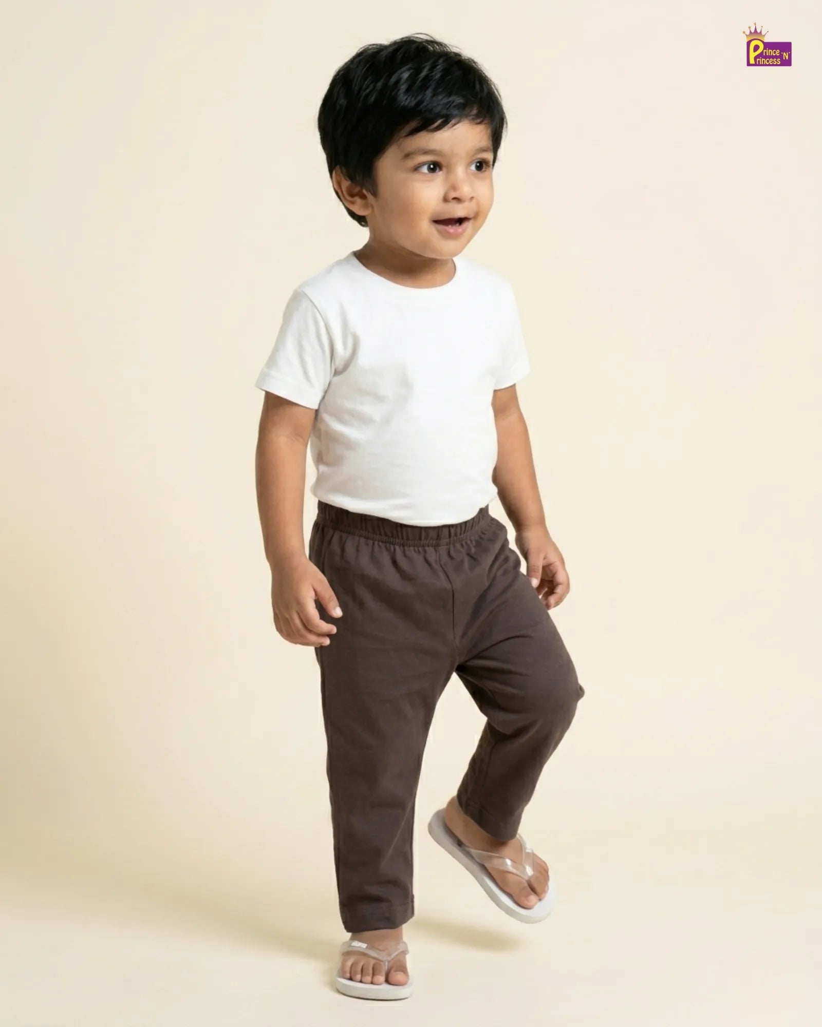 Kids Cotton Pant in Coffee Brown BP006 for kids festival wear