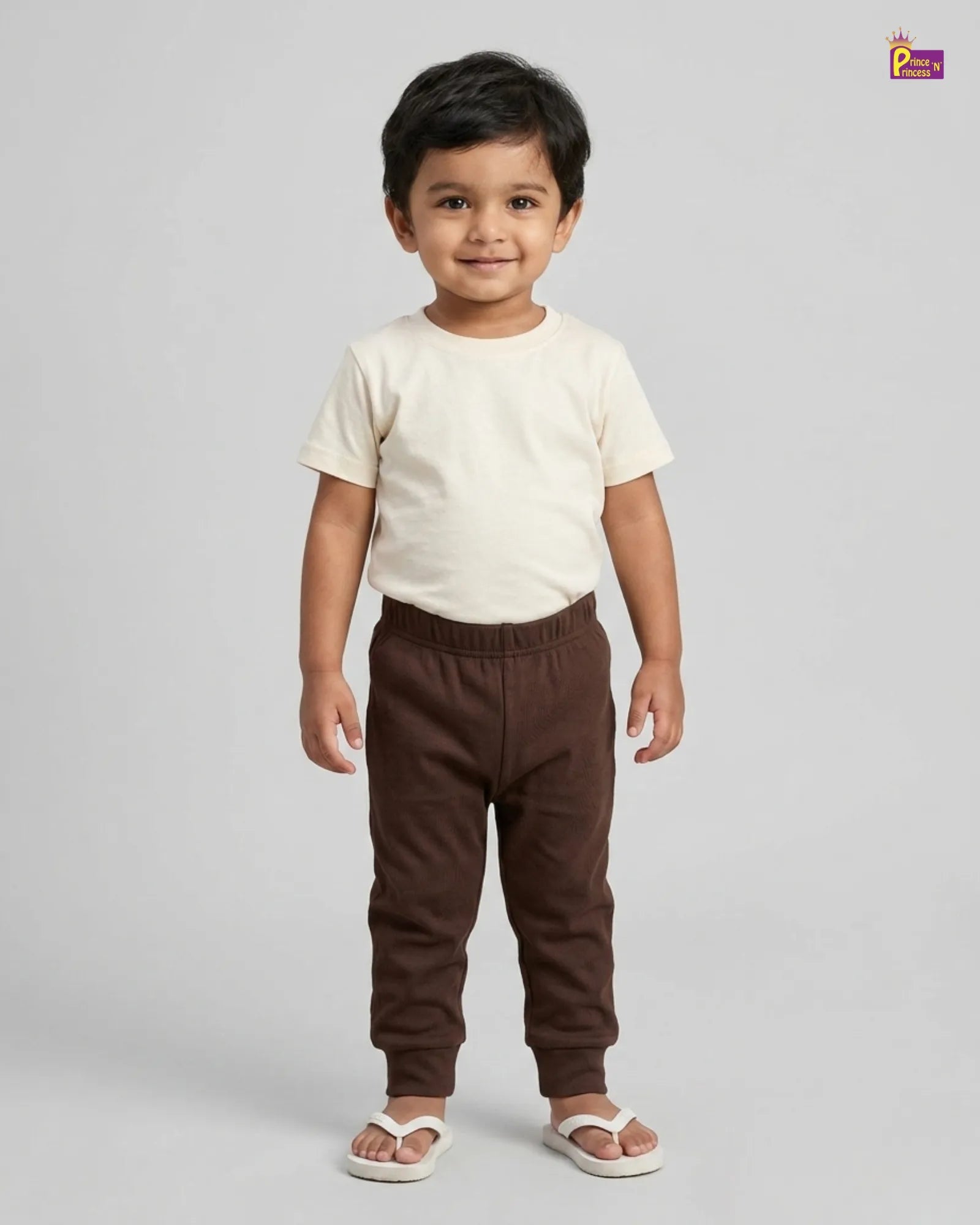Kids Cotton Pant in Dark Brown BP002 for kids festival wear