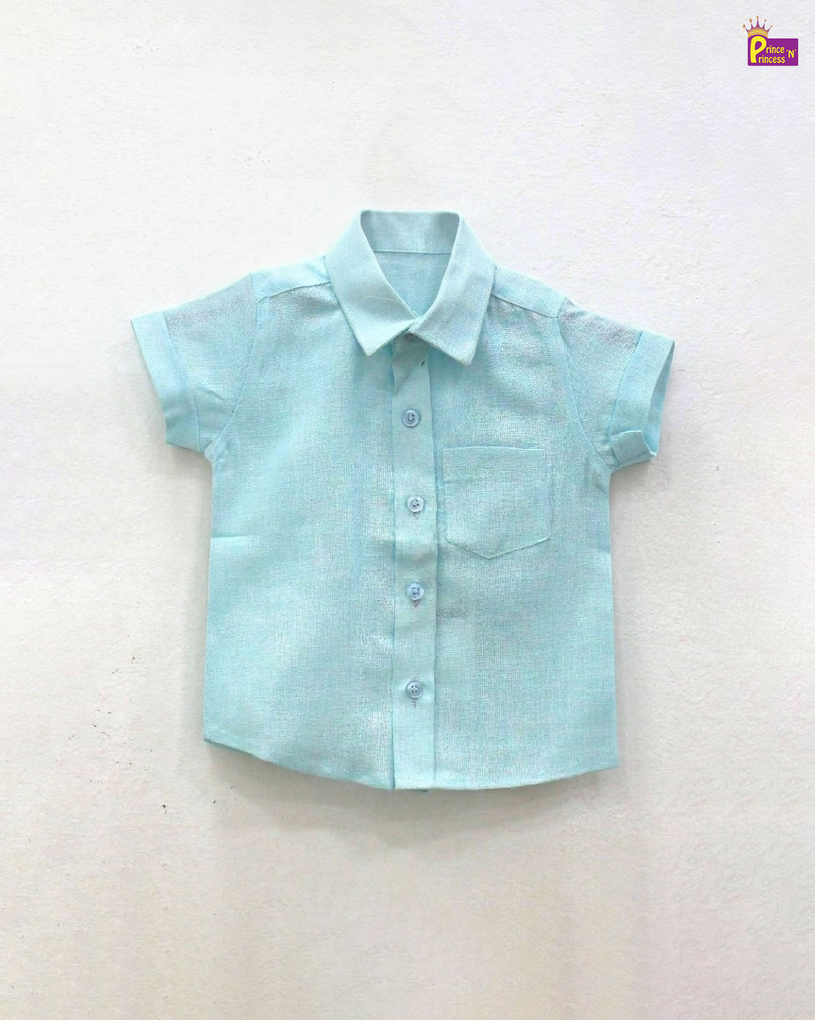 Kids Cotton Plain half Sleeve shirt ST072 - Prince N Princess