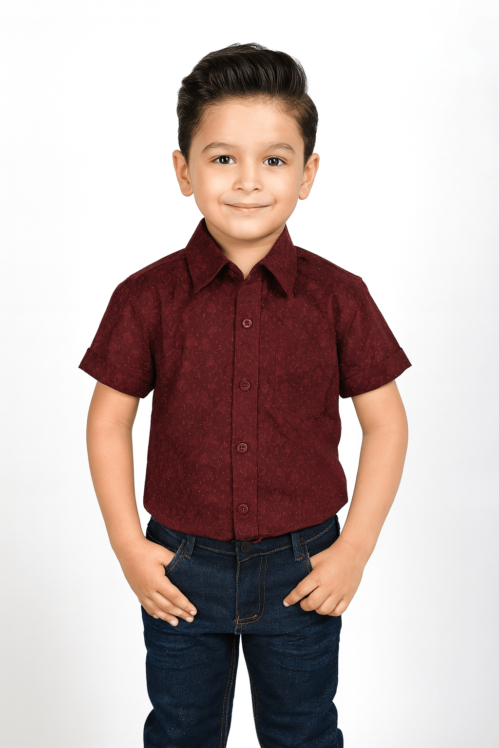 Kids Cotton Printed half Sleeve shirt ST164 - Prince N Princess