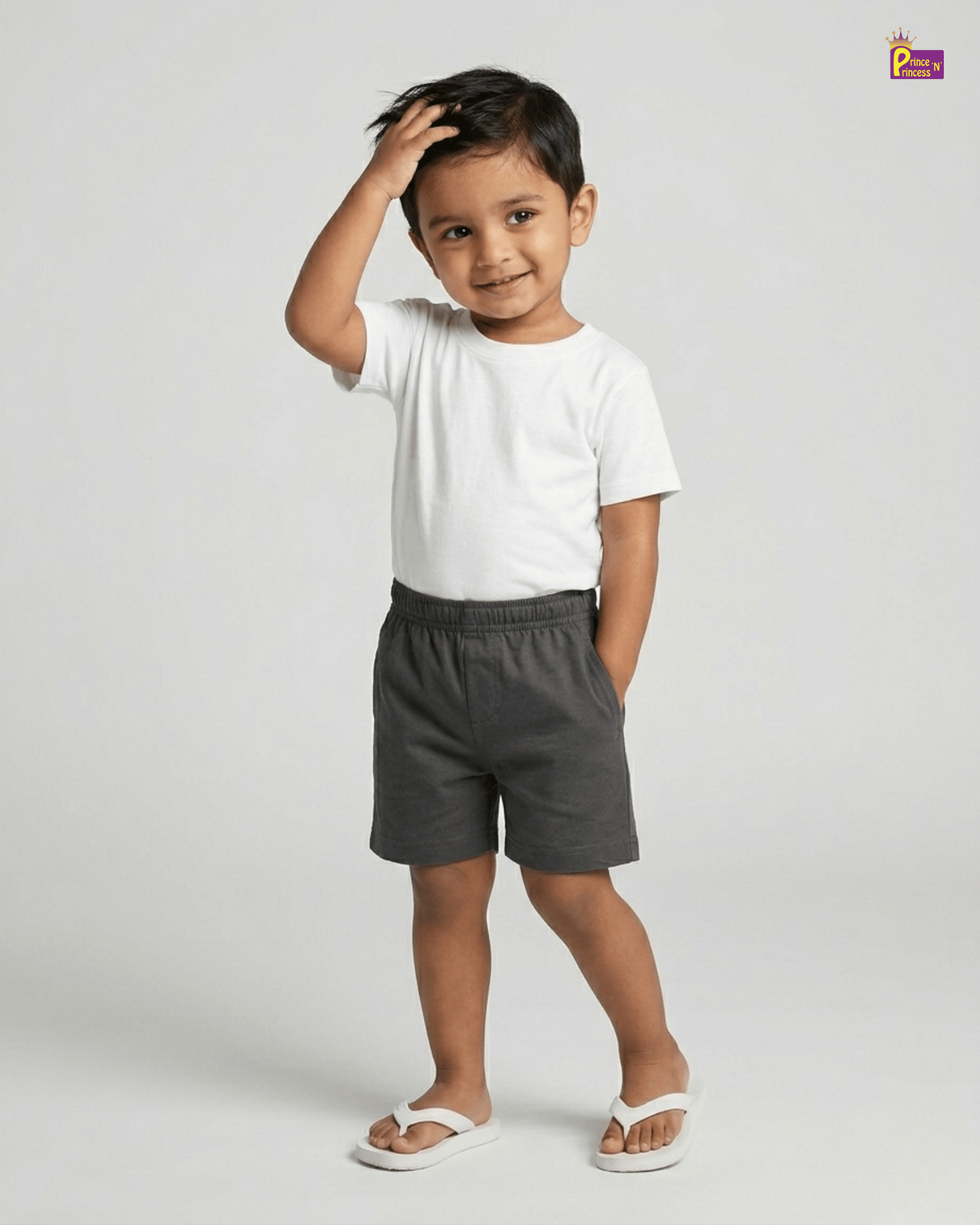 Kids Cotton Trousers in Dark Grey SH049 for kids festival wear