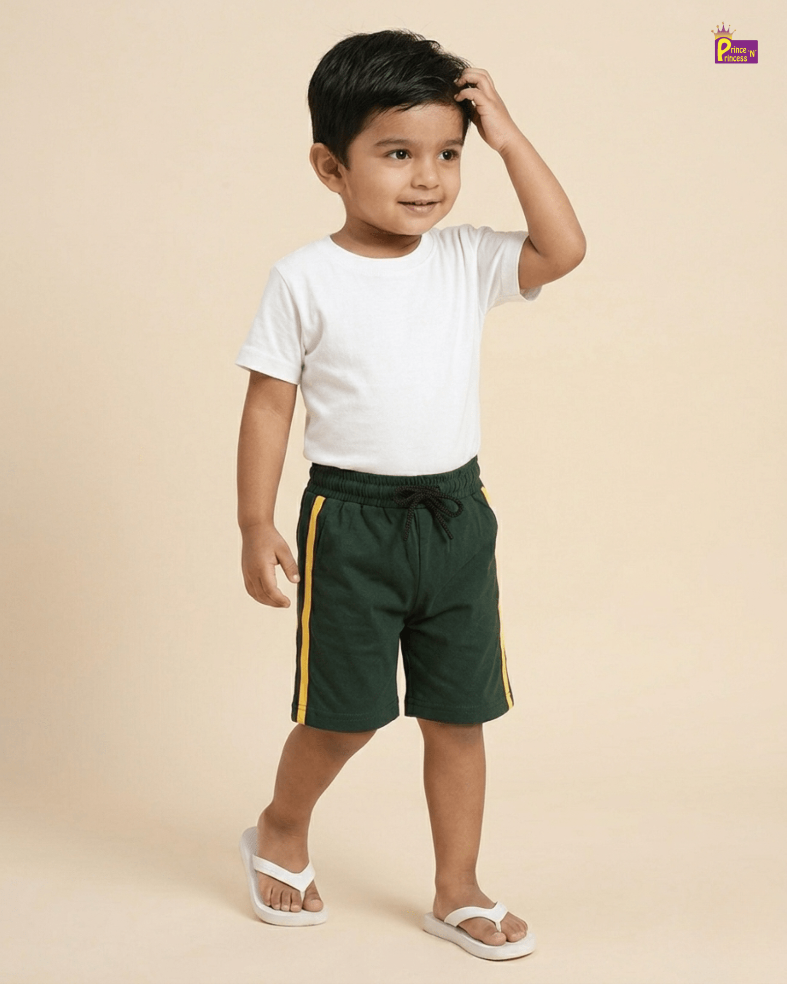Kids Cotton Trousers in Green SH013 for kids festival wear