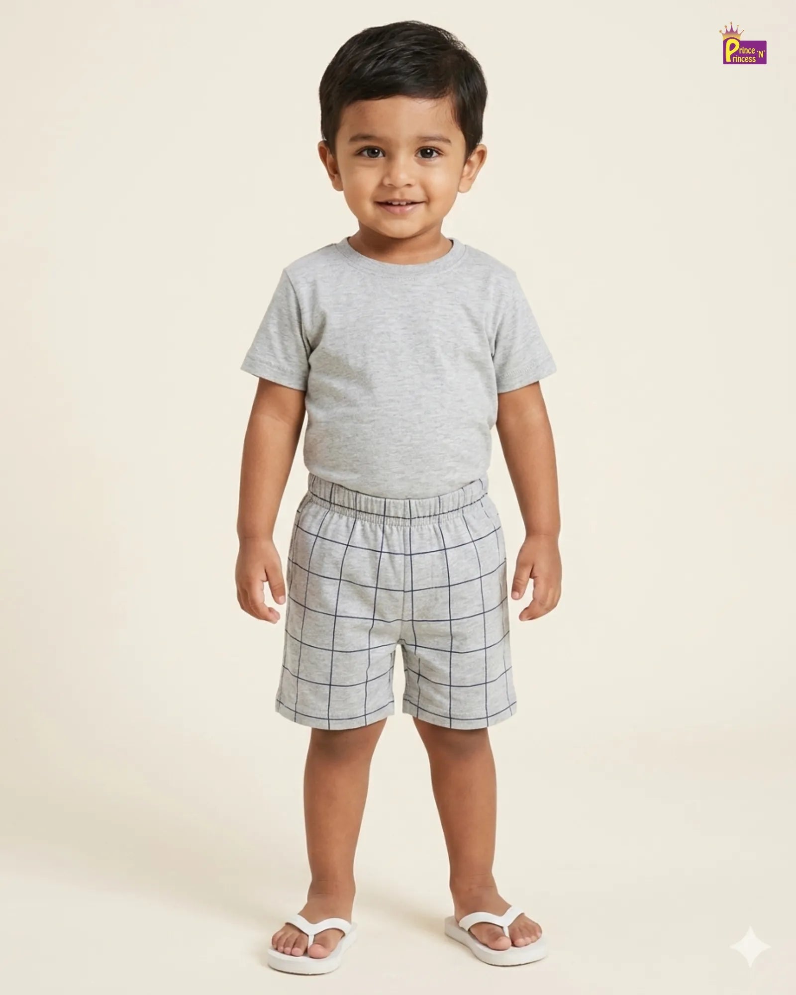 Kids Cotton Trousers in Grey SH064 for kids festival wear