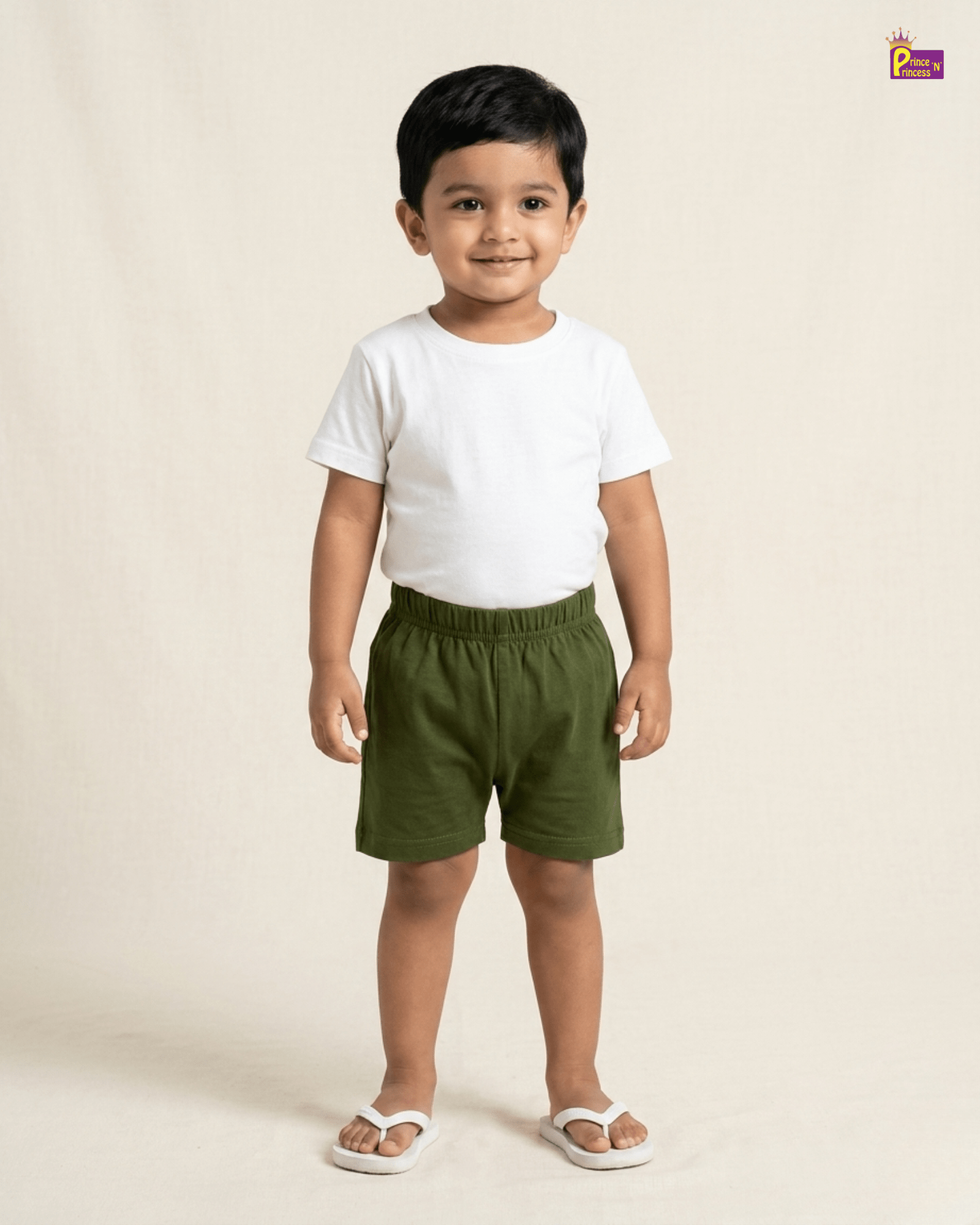 Kids Cotton Trousers in Olive Green SH041 for kids festival wear