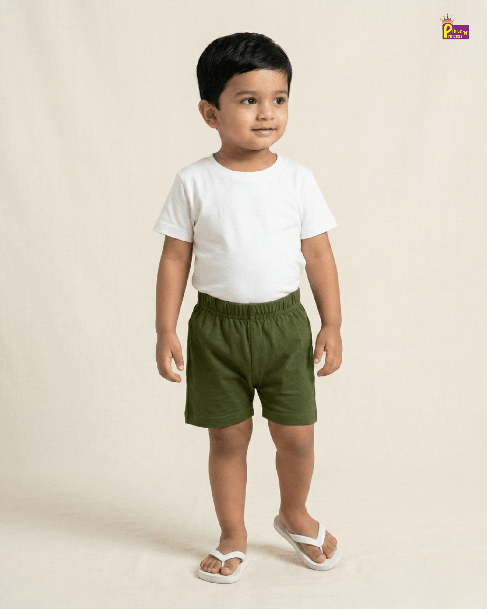 Kids Cotton Trousers in Olive Green SH041 for kids festival wear