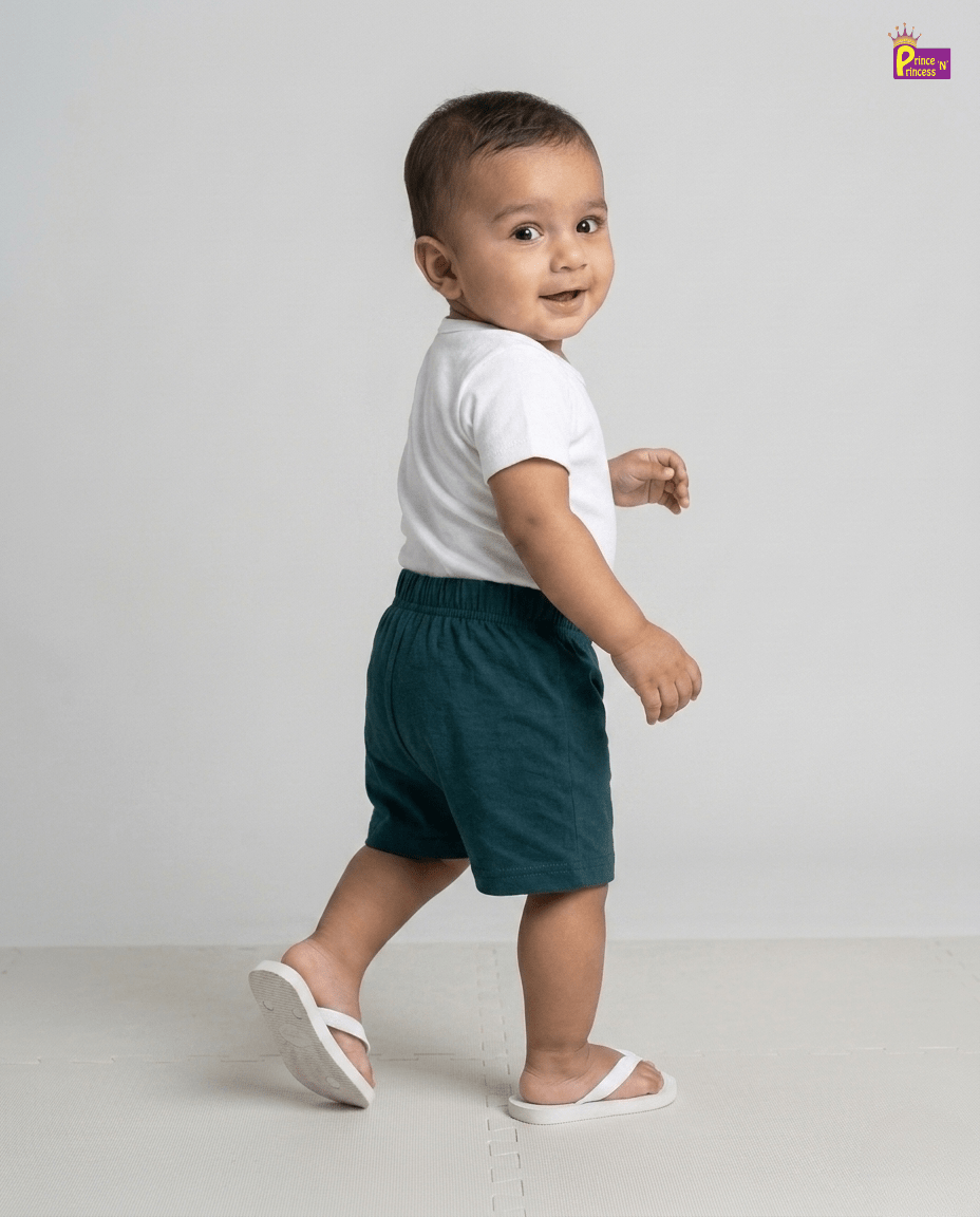 Kids Cotton Trousers in Peacock Blue SH040 for kids festival wear