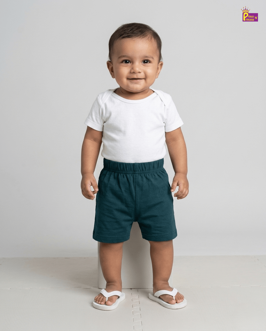 Kids Cotton Trousers in Peacock Blue SH040 for kids festival wear
