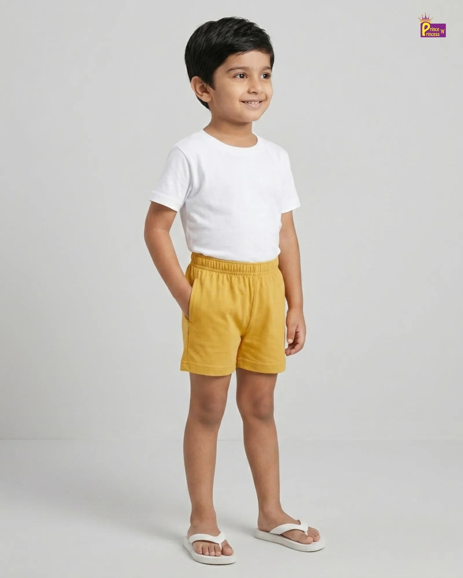 Kids Cotton Trousers in Yellow SH046 for kids festival wear