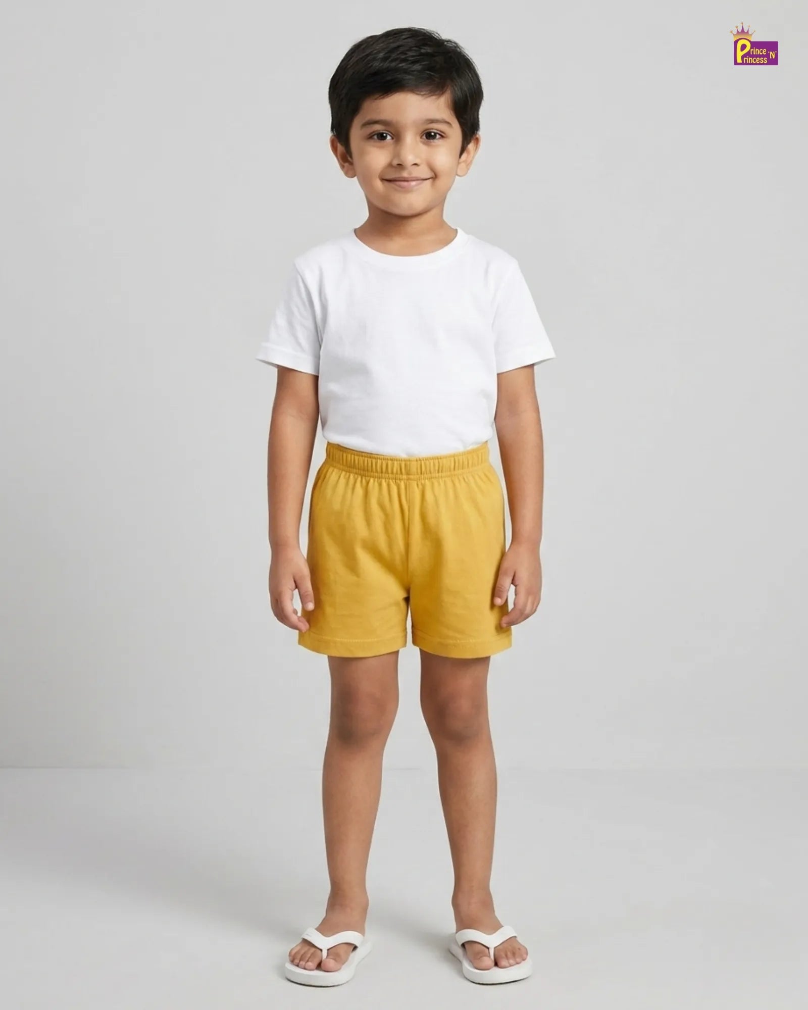 Kids Cotton Trousers in Yellow SH046 for kids festival wear