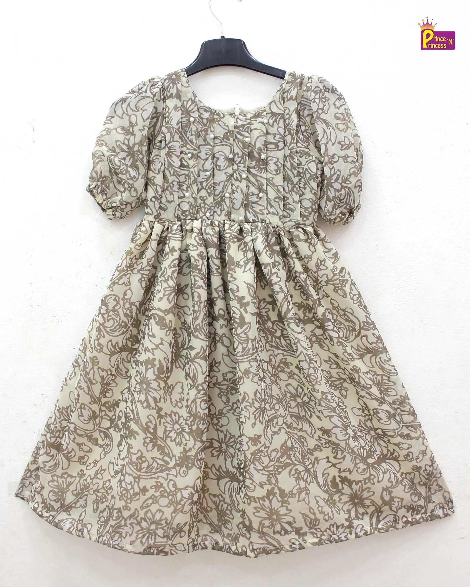 Kids Georgette Grey Trendy Gown WGF022 - Prince N Princess