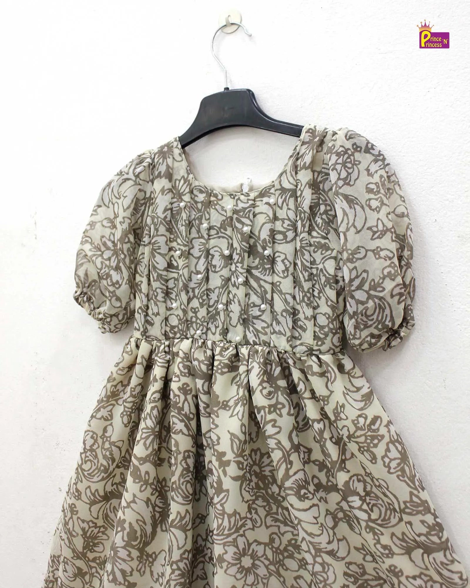 Kids Georgette Grey Trendy Gown WGF022 - Prince N Princess