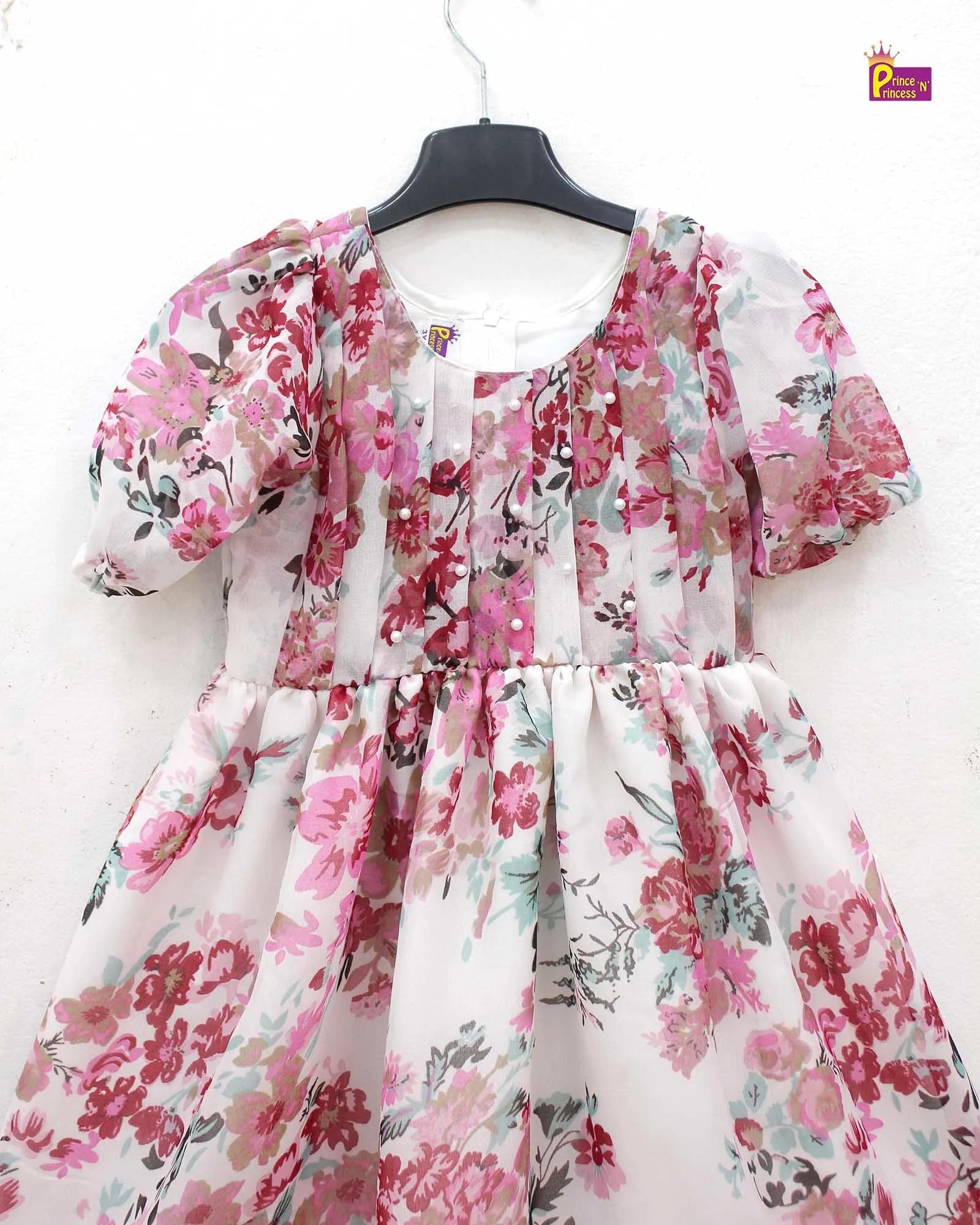 Kids Georgette Pink Trendy Gown WGF021 - Prince N Princess