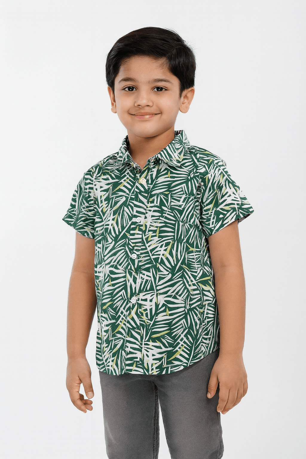 Kids Green Trendy shirt ST208 for kids festival wear