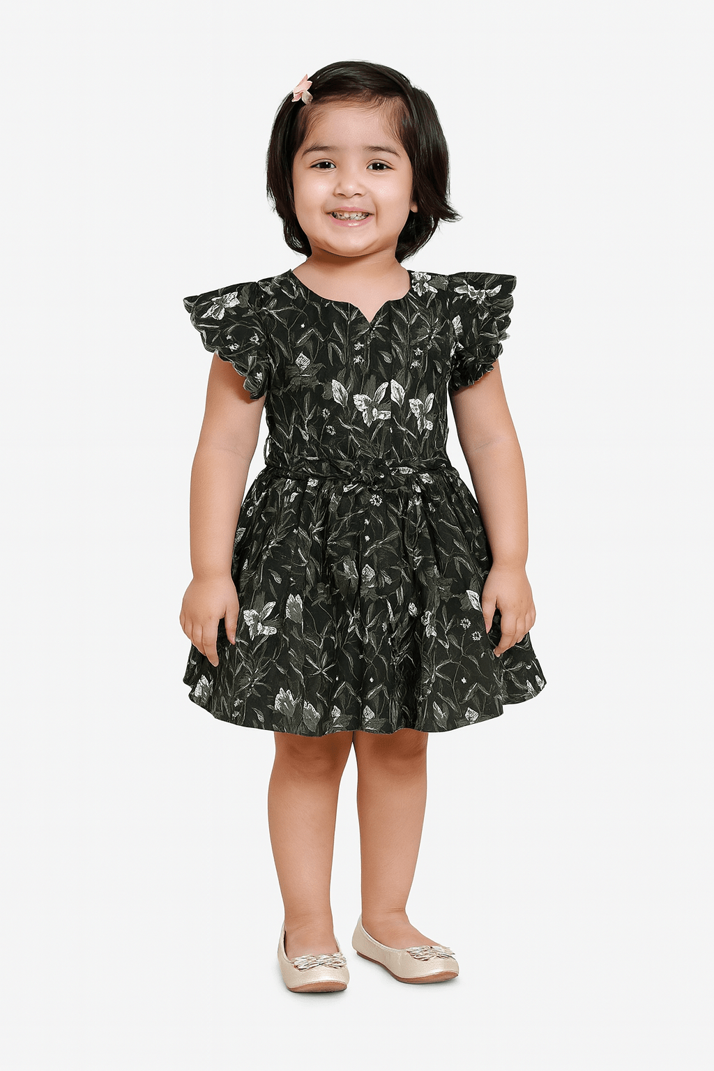 Kids GreenCotton Frock CF359 - Prince N Princess