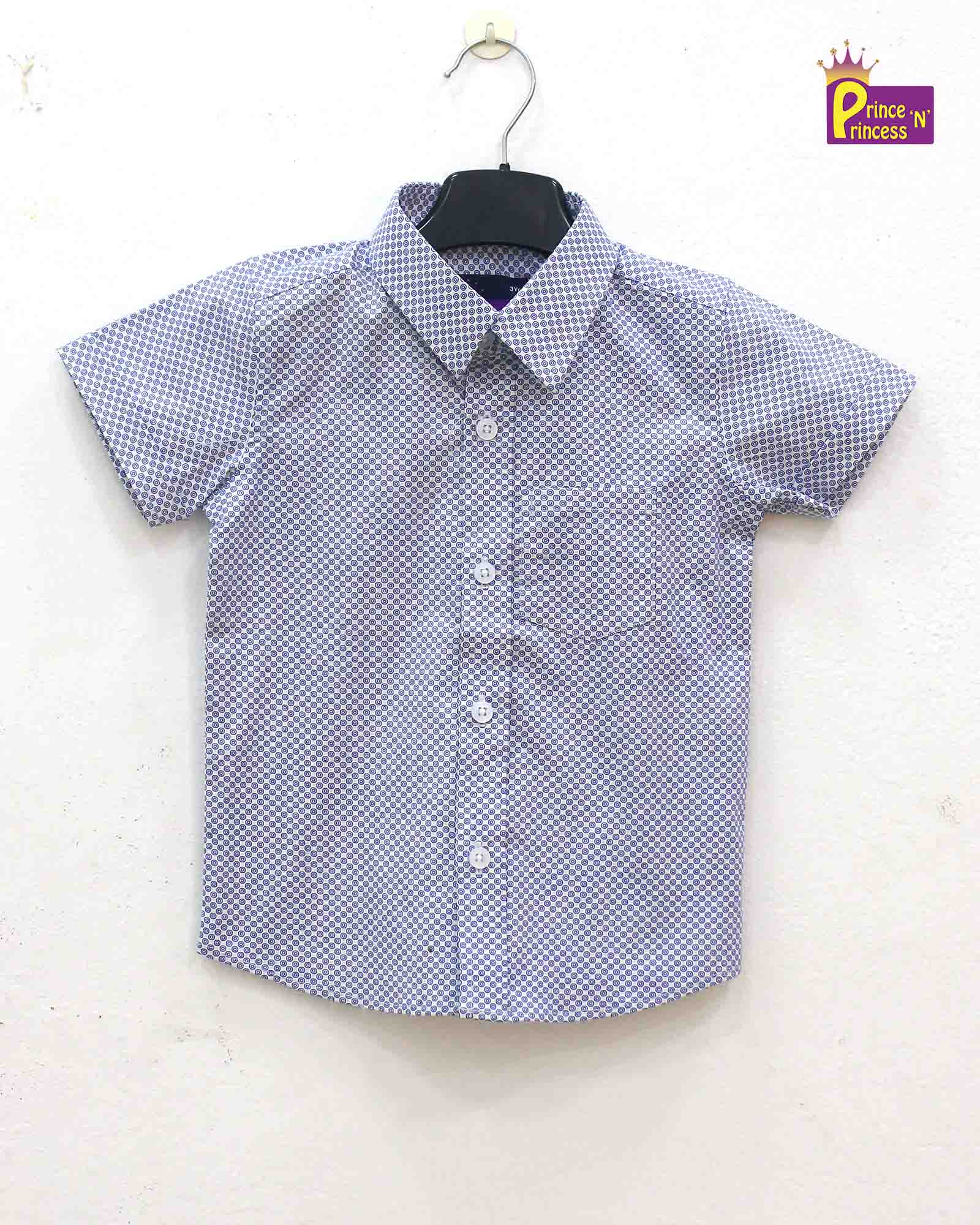 Kids Grey Cotton shirt ST124 - Prince N Princess