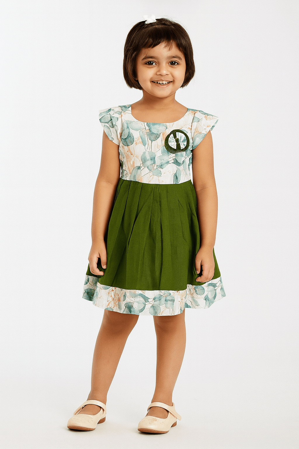 Kids Hakbo Floral Tops with Cotton Skirt CF345 - Prince N Princess