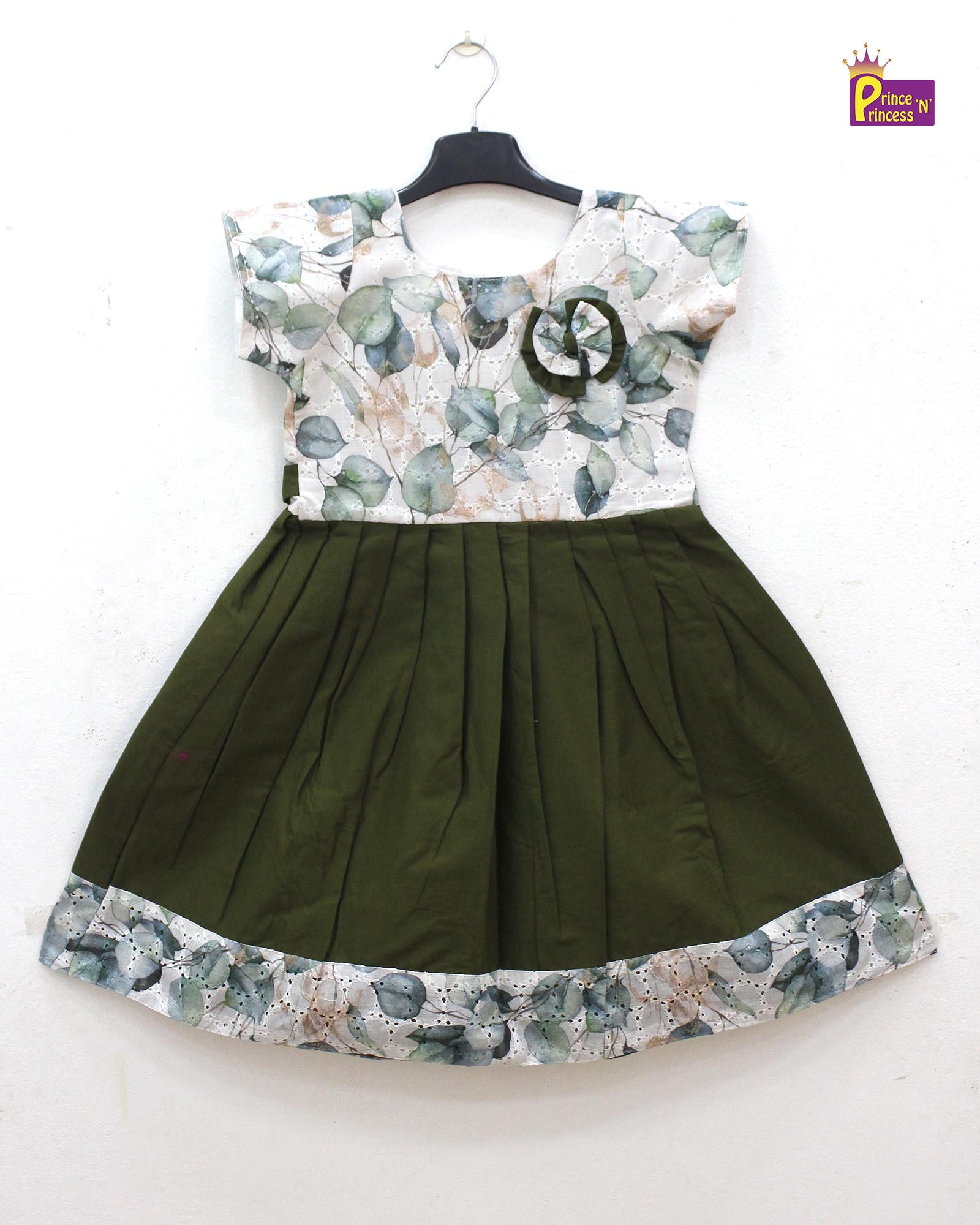 Kids Hakbo Floral Tops with Cotton Skirt CF345 - Prince N Princess