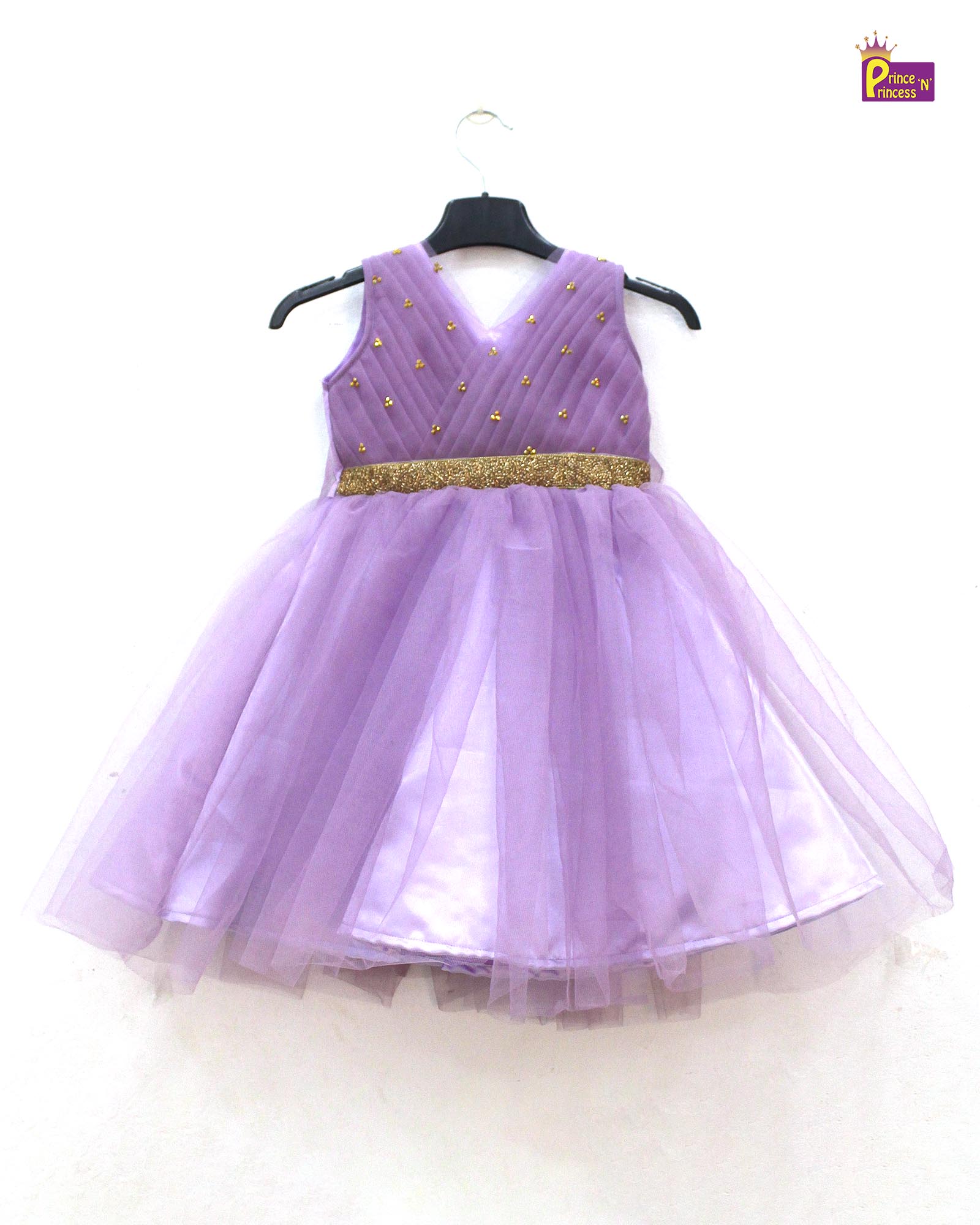 Kids Lavender Netted Full Gown WGF029 - Prince N Princess