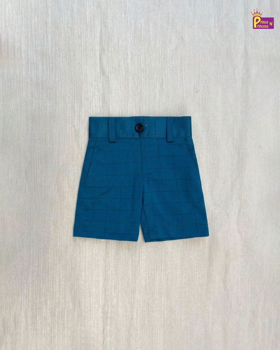 Kids Lycra Trousers in Blue SH032 - Prince N Princess