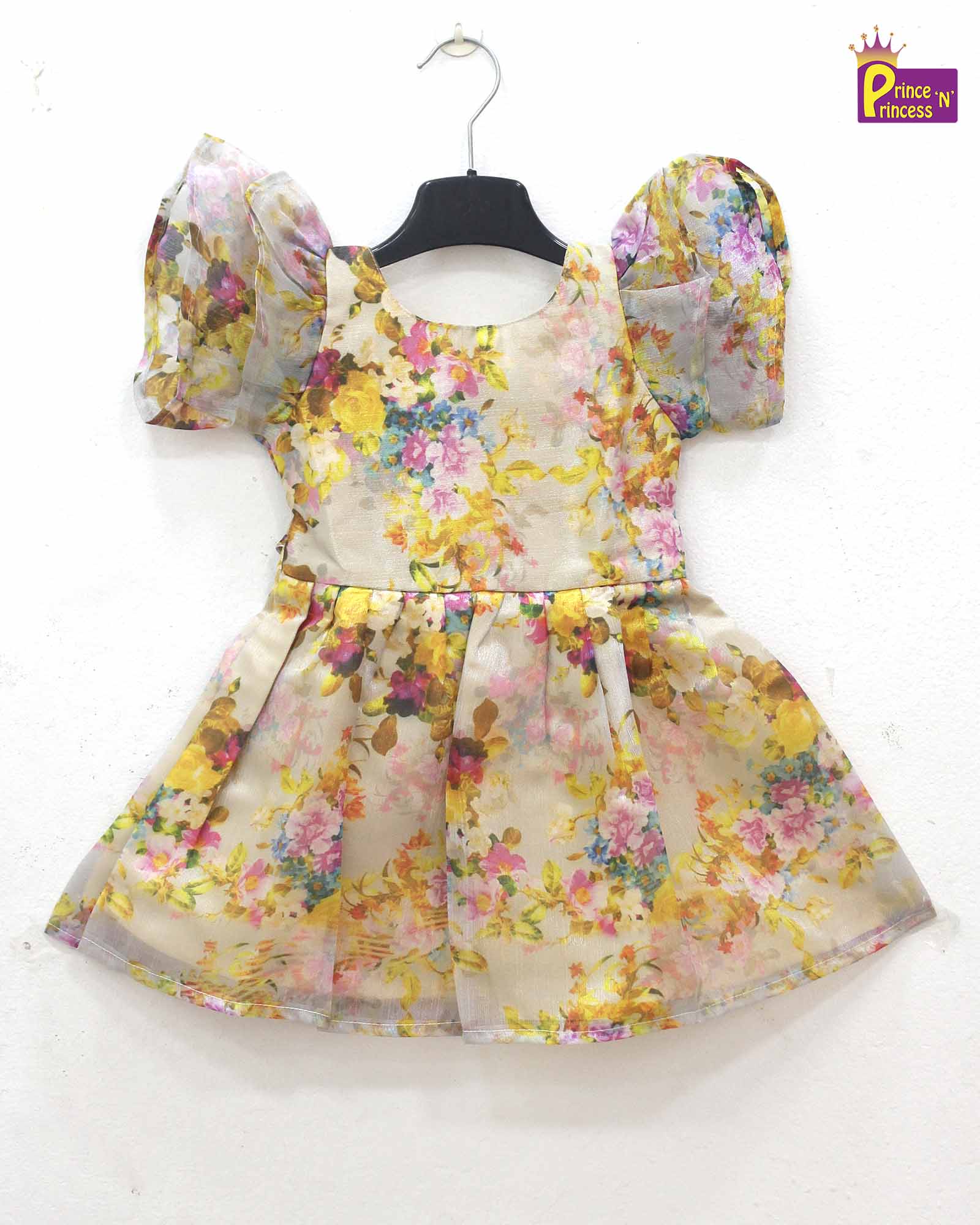 Kids Orange with Green Party Frock LDF319 - Prince N Princess