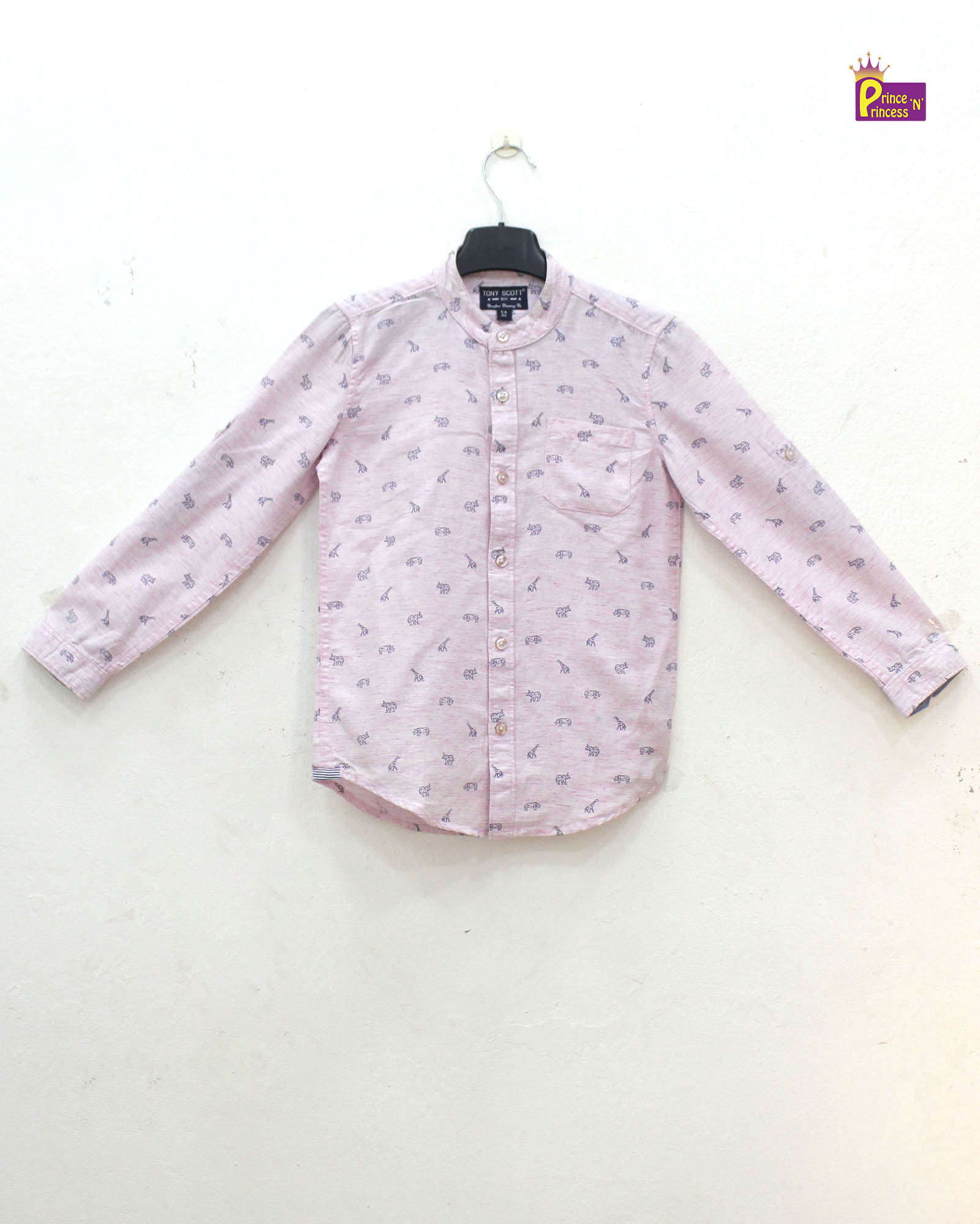 Kids Pink Full sleeve shirt ST197 - Prince N Princess