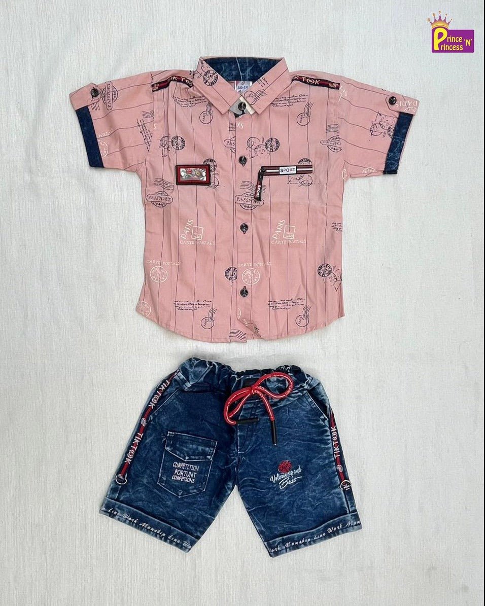 Kids Printed half Sleeve shirt ST216 - Prince N Princess